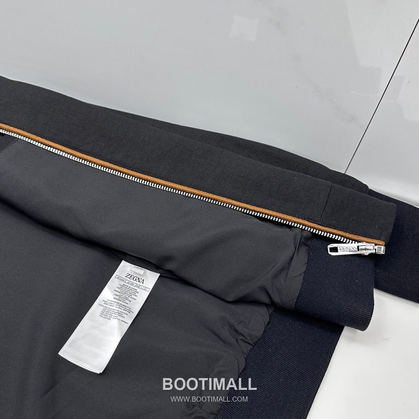 Zegna Cotton Linen Stand Collar Jacket Navy 제냐 코튼 리넨 스탠드 칼라 자켓 네이비 10