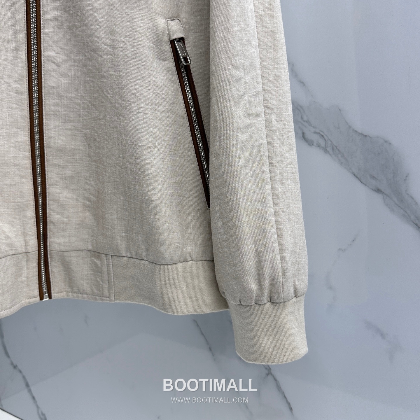 Zegna Cotton Linen Stand Collar Jacket Navy 제냐 코튼 리넨 스탠드 칼라 자켓 네이비 6