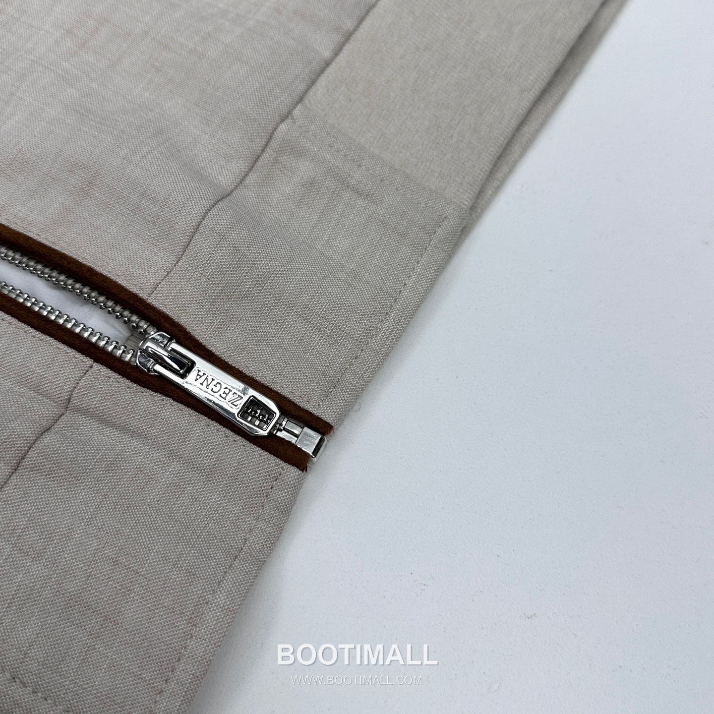 Zegna Cotton Linen Stand Collar Jacket Navy 제냐 코튼 리넨 스탠드 칼라 자켓 네이비 9