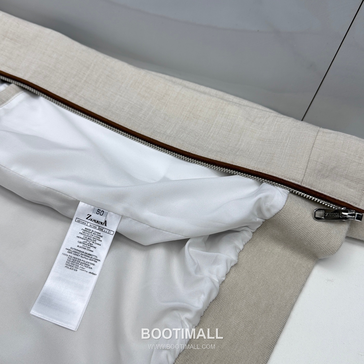 Zegna Cotton Linen Stand Collar Jacket Navy 제냐 코튼 리넨 스탠드 칼라 자켓 네이비 10