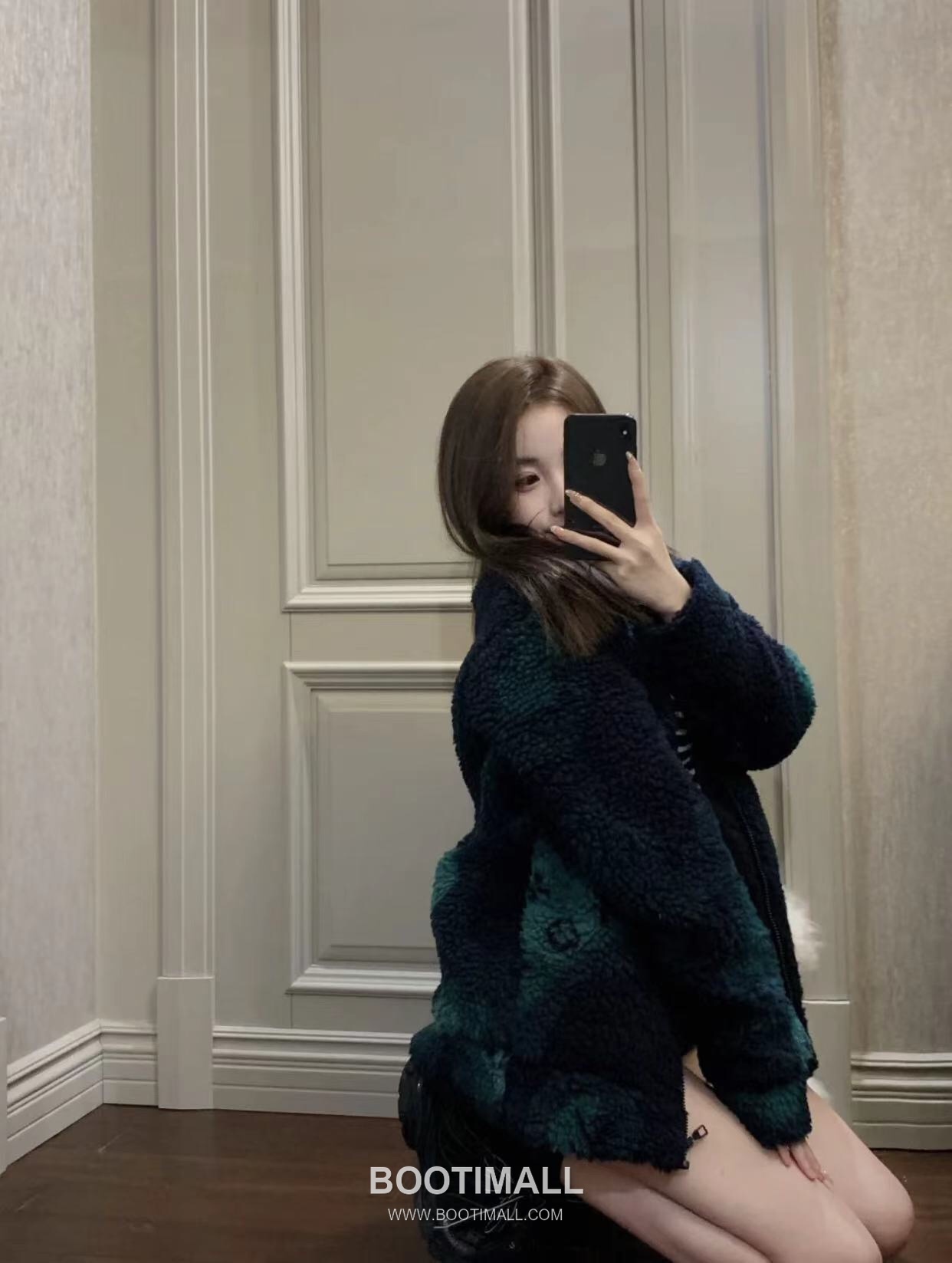 Louis Vuitton Teddy Camouflage High Neck Fleece Jacket 루이비통 테디 카모플라주 하이넥 플리스 자켓 2690 2