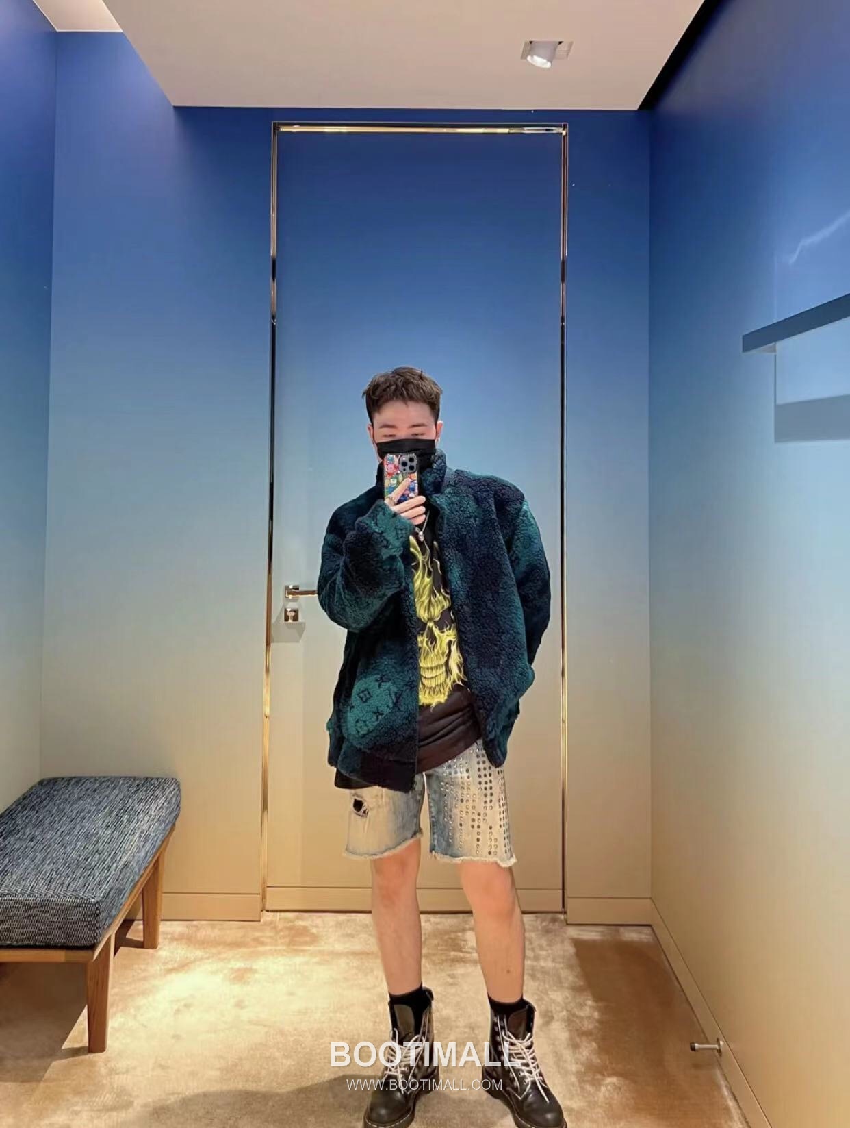 Louis Vuitton Teddy Camouflage High Neck Fleece Jacket 루이비통 테디 카모플라주 하이넥 플리스 자켓 2690 5