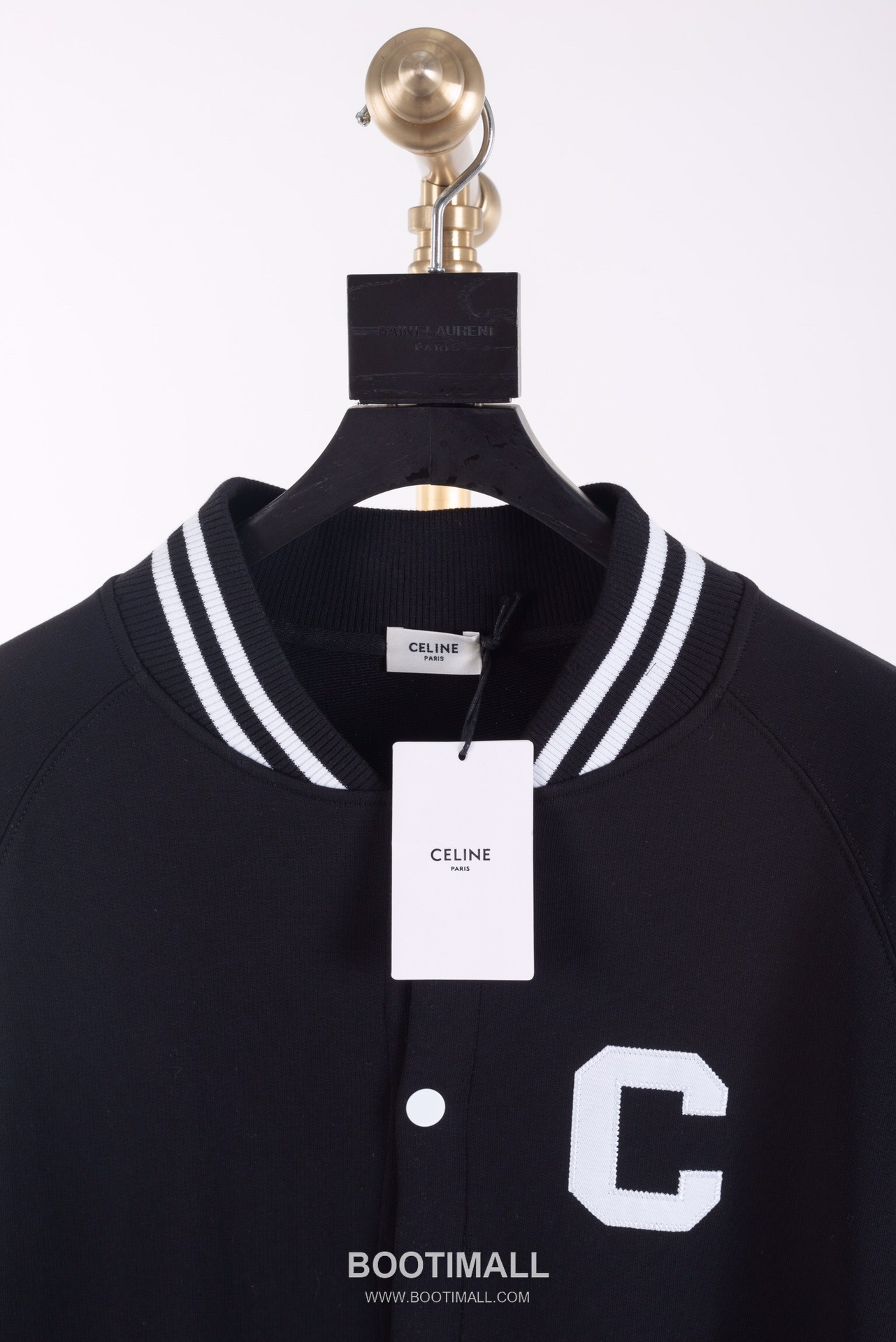 Celine Logo C Patch Baseball Jacket Black 셀린느 로고 C 패치 베이스볼 자켓 블랙 CE-2638 3