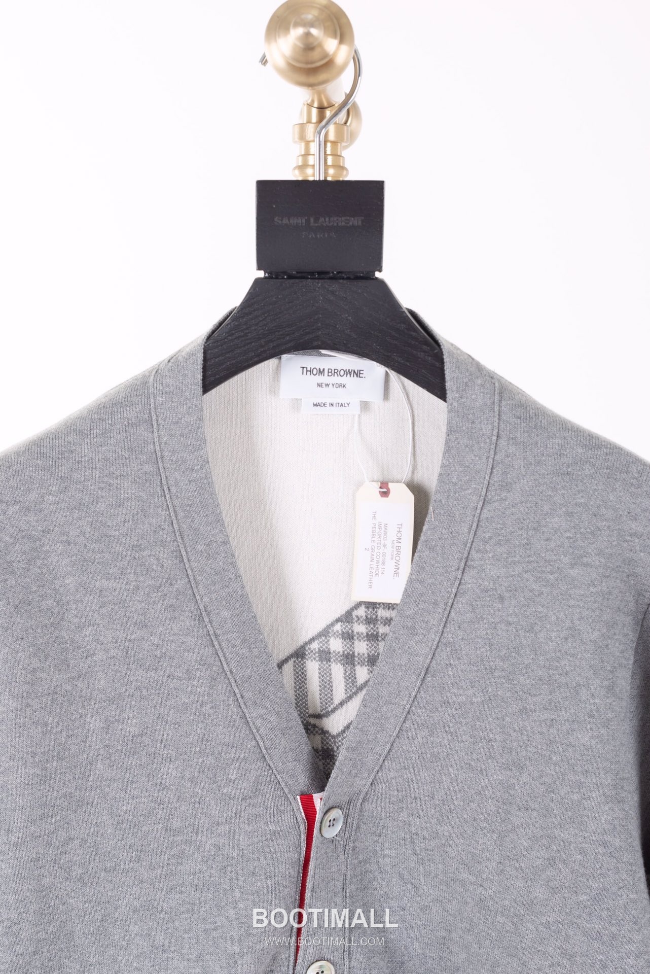 Thom Browne Four Bar Airplane Graphic Wool Knit Cardigan Grey 톰브라운 포 바 비행기 그래픽 울 니트 가디건 그레이 12