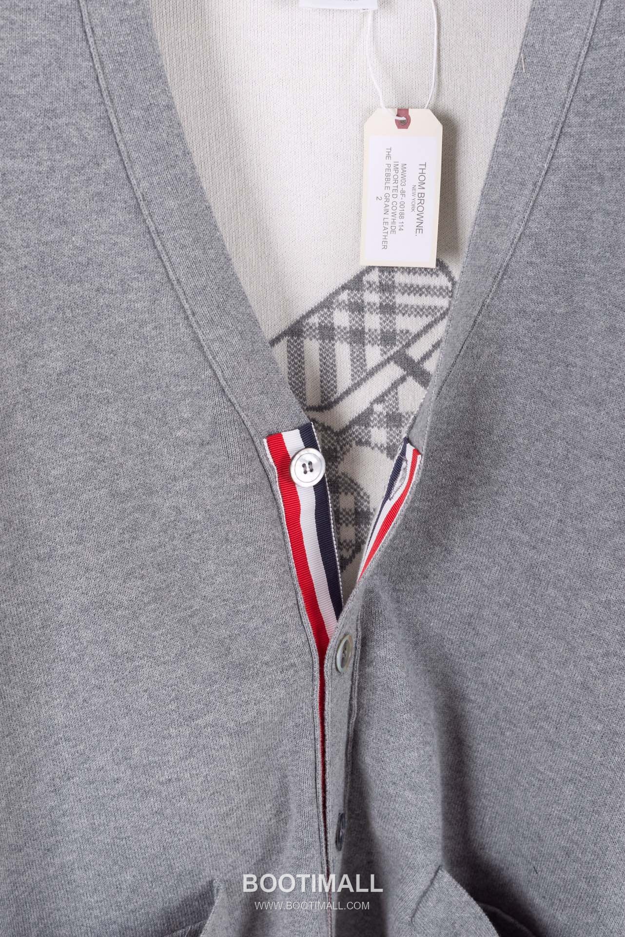 Thom Browne Four Bar Airplane Graphic Wool Knit Cardigan Grey 톰브라운 포 바 비행기 그래픽 울 니트 가디건 그레이 13