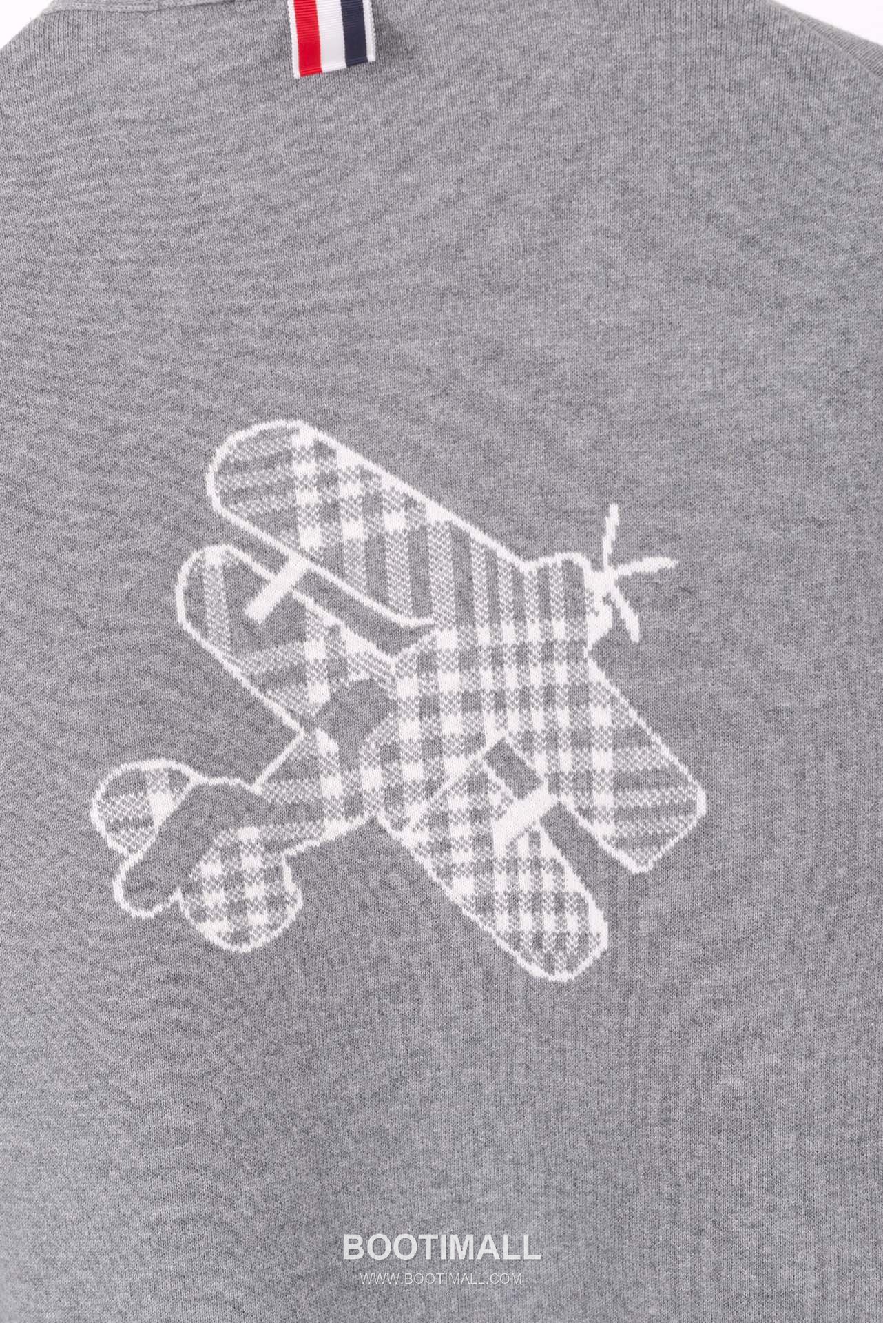 Thom Browne Four Bar Airplane Graphic Wool Knit Cardigan Grey 톰브라운 포 바 비행기 그래픽 울 니트 가디건 그레이 14