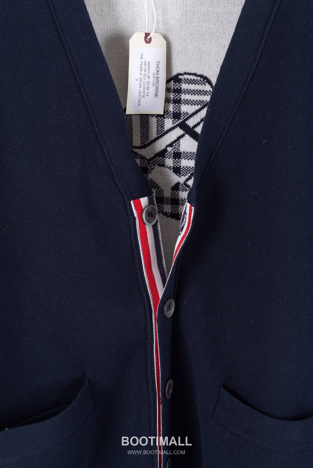 Thom Browne Four Bar Airplane Graphic Wool Knit Cardigan Grey 톰브라운 포 바 비행기 그래픽 울 니트 가디건 그레이 4