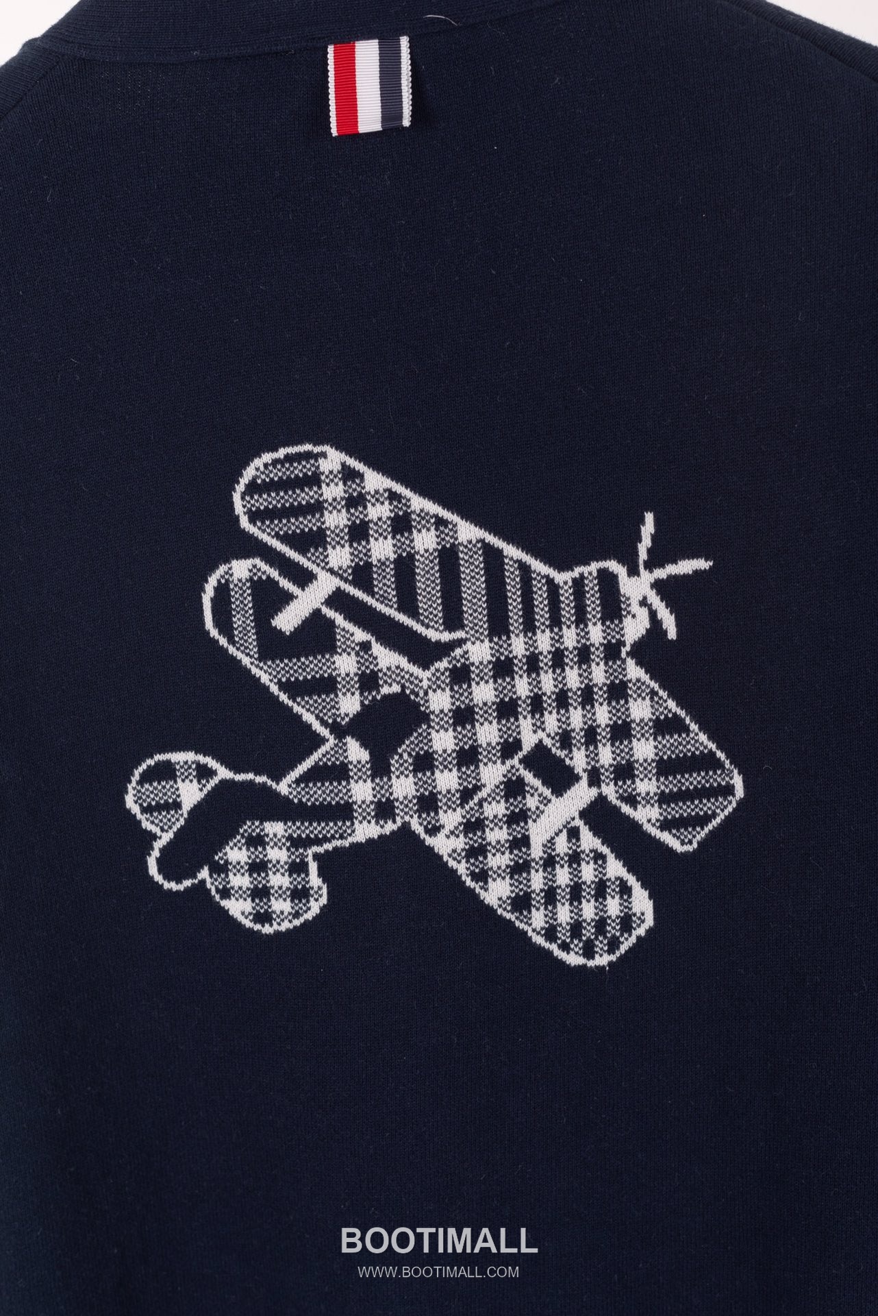 Thom Browne Four Bar Airplane Graphic Wool Knit Cardigan Grey 톰브라운 포 바 비행기 그래픽 울 니트 가디건 그레이 5