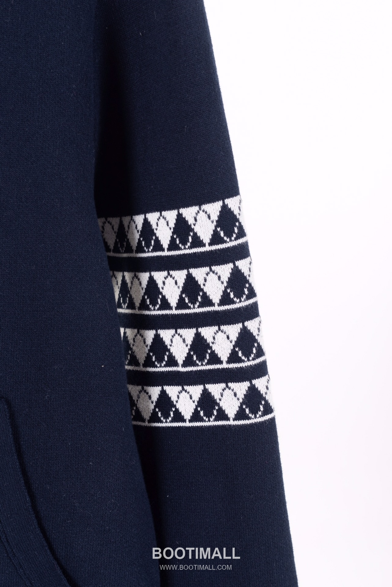 Thom Browne Back Diamond Quilted Dog Knit Hooded Zip-Up Jacket Grey 톰브라운 백 다이아몬드 퀼팅 독 니트 후드 집업 자켓 그레이 2658 8