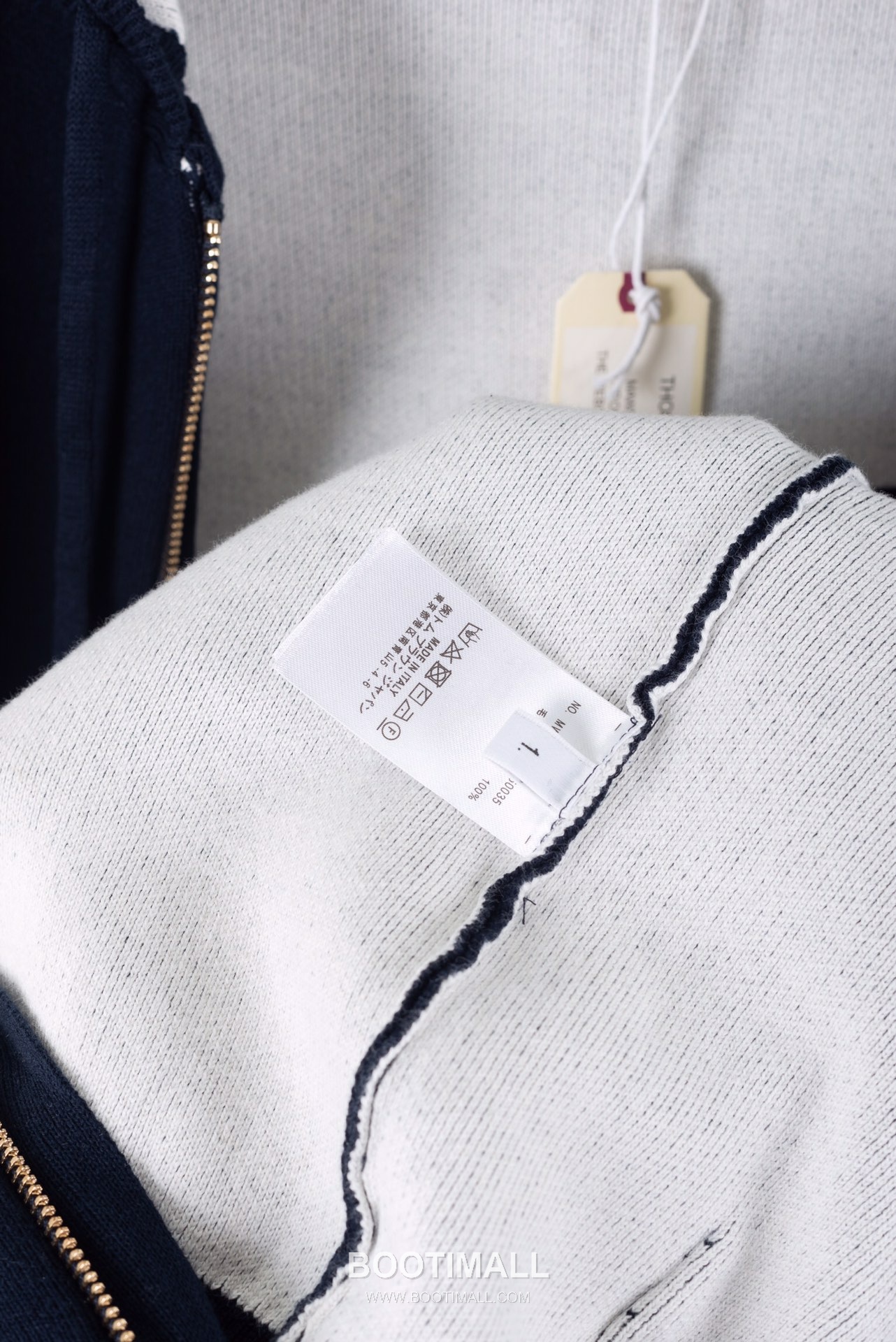 Thom Browne Back Diamond Quilted Dog Knit Hooded Zip-Up Jacket Grey 톰브라운 백 다이아몬드 퀼팅 독 니트 후드 집업 자켓 그레이 2658 11