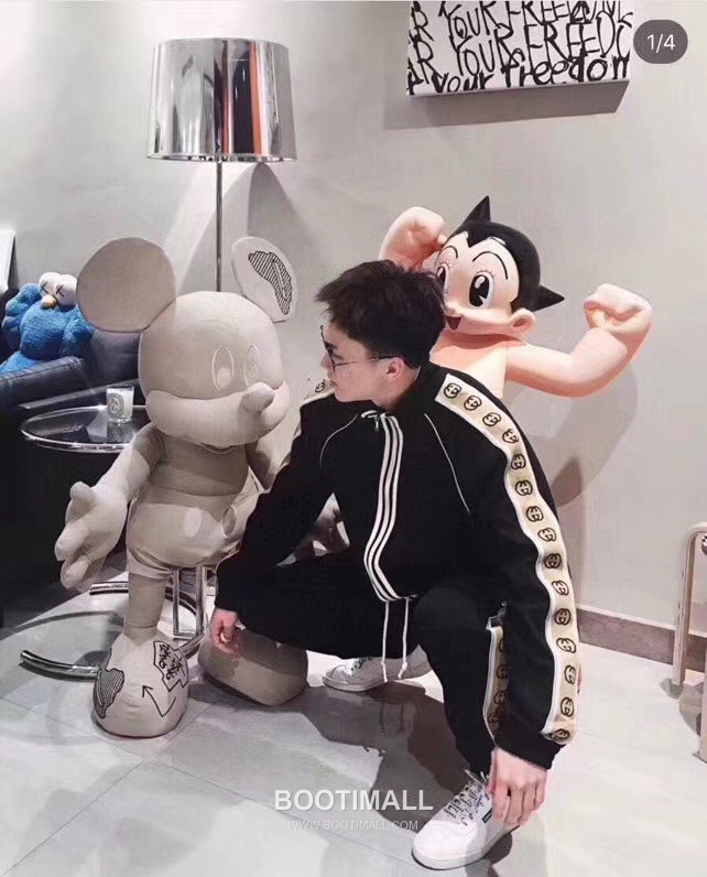 Gucci Side Logo Double G 3M Reflective Stripe Jacket Black 구찌 사이드 로고 더블 G 3M 반사 스트라이프 자켓 블랙 1688 4