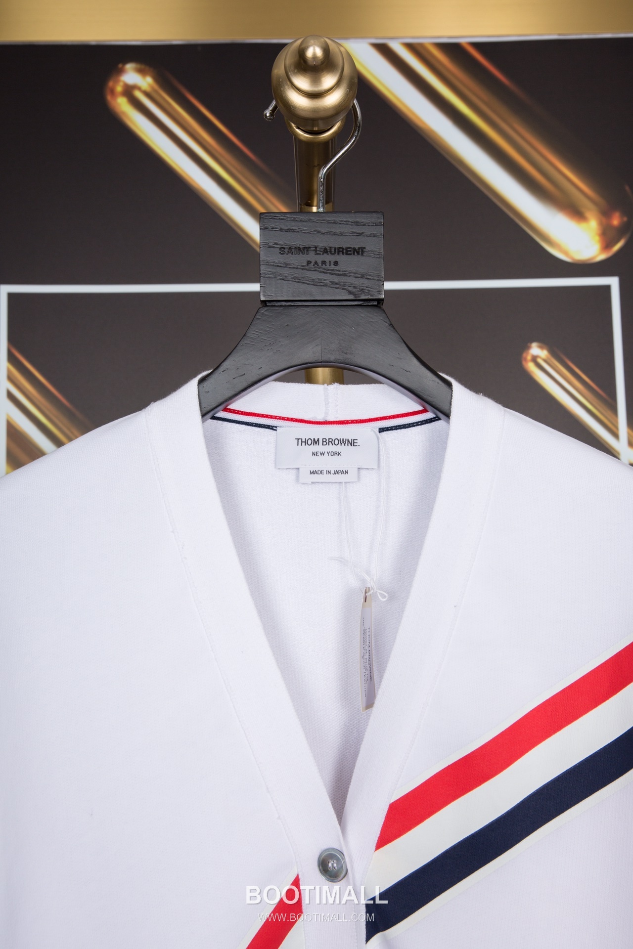 Thom Browne Diagonal Stripe V-Neck Cardigan Navy White 톰브라운 대각선 스트라이프 브이넥 가디건 네이비 화이트 2159 3