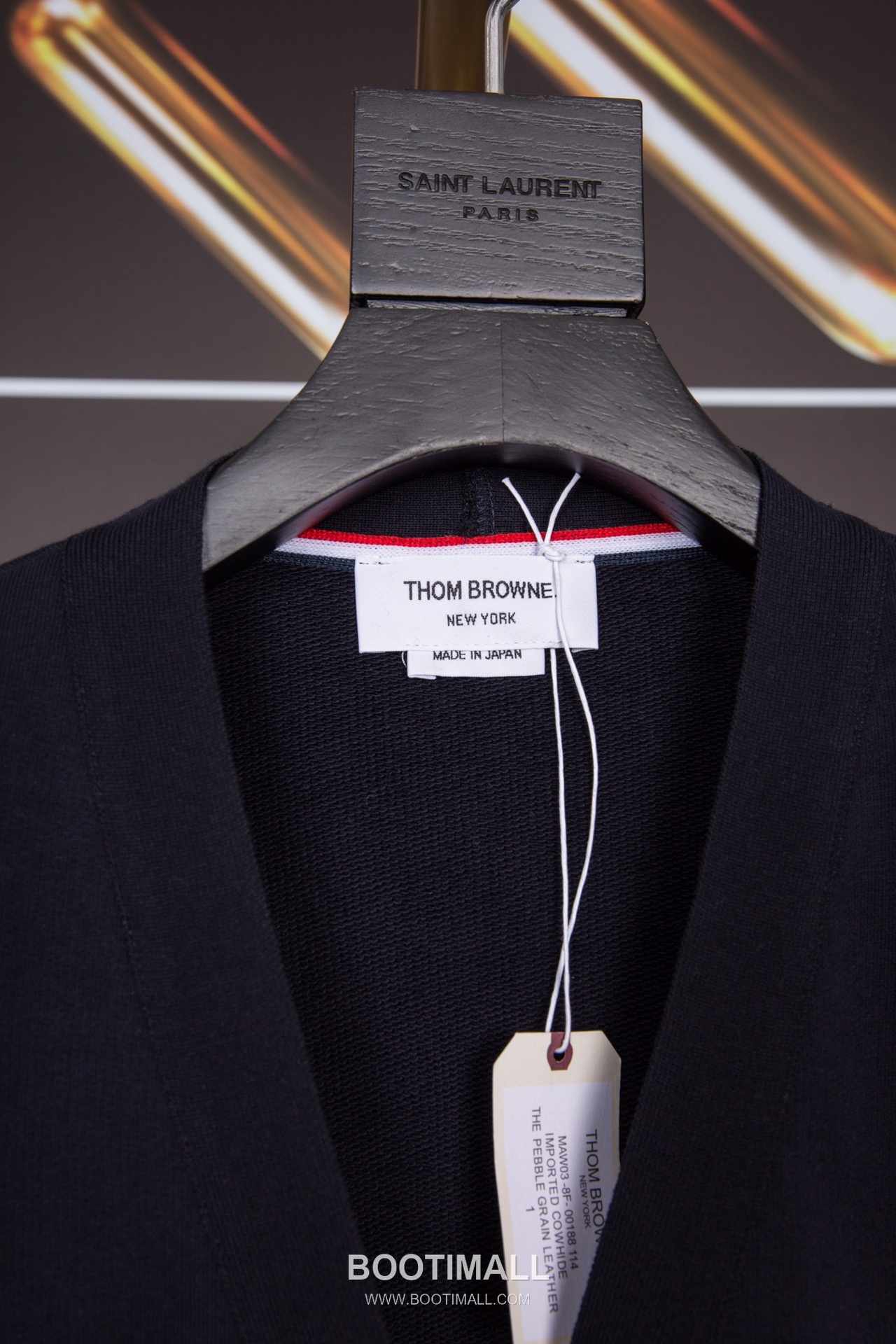 Thom Browne Diagonal Stripe V-Neck Cardigan Navy White 톰브라운 대각선 스트라이프 브이넥 가디건 네이비 화이트 2159 3