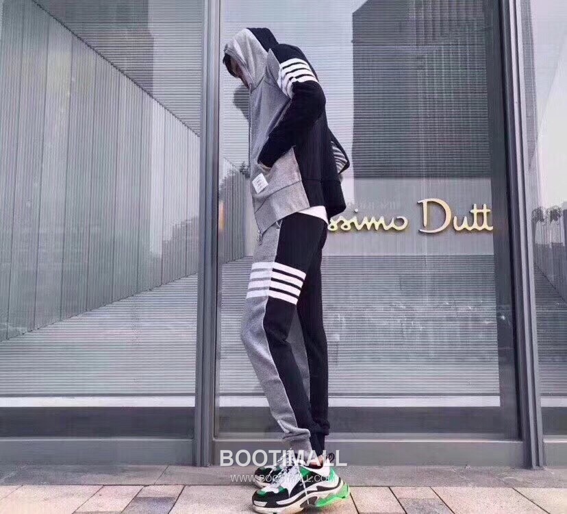 Thom Browne Four Bar Stripe Colorblock Jacket Gray Thom Browne 톰브라운 4바 스트라이프 컬러블록 자켓 그레이 TB73 1