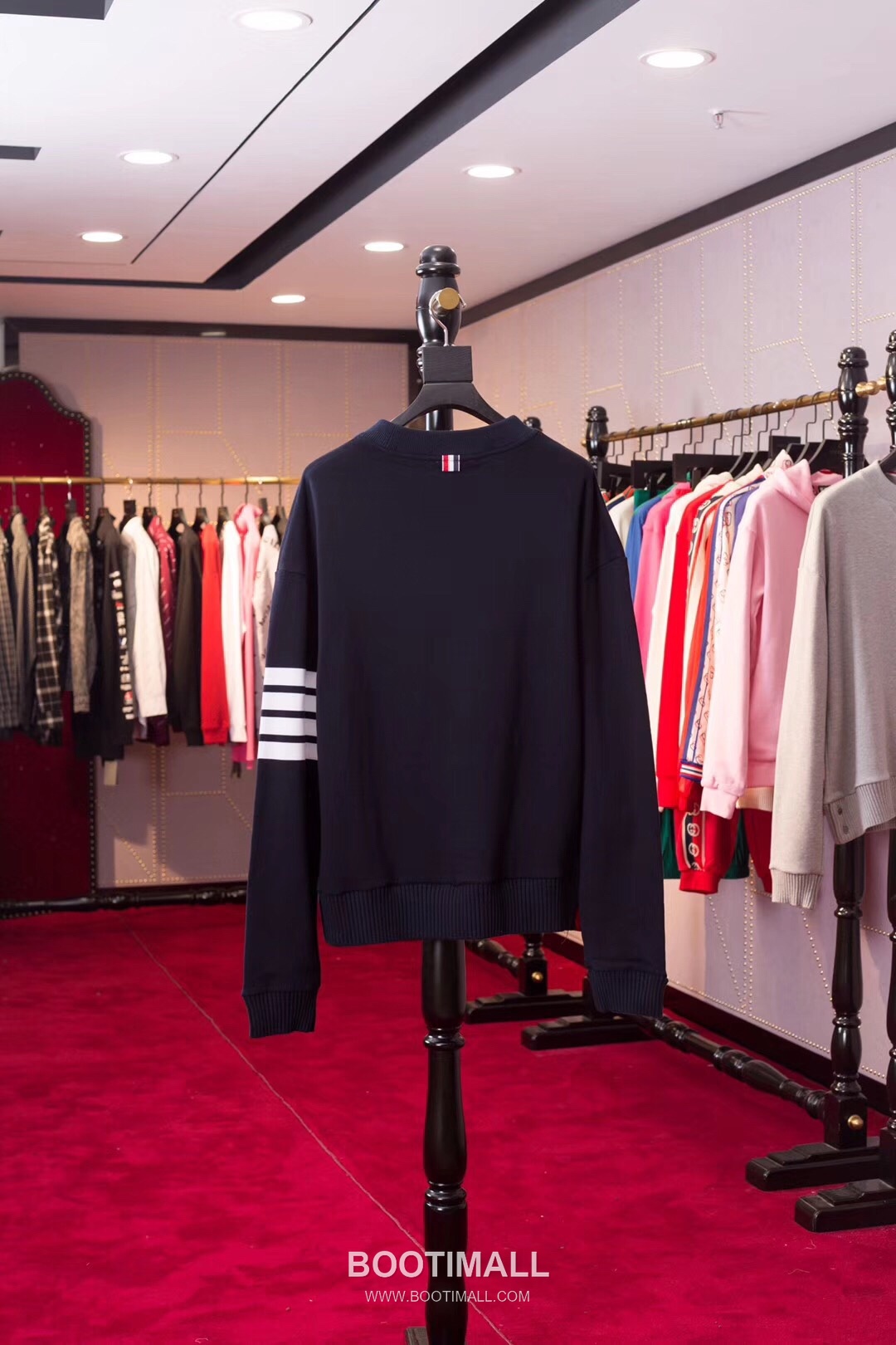 Thom Browne Classic Stripe Knit Crewneck Sweatshirt Navy 톰브라운 클래식 스트라이프 니트 크루넥 스웨트셔츠 네이비 TB55 3