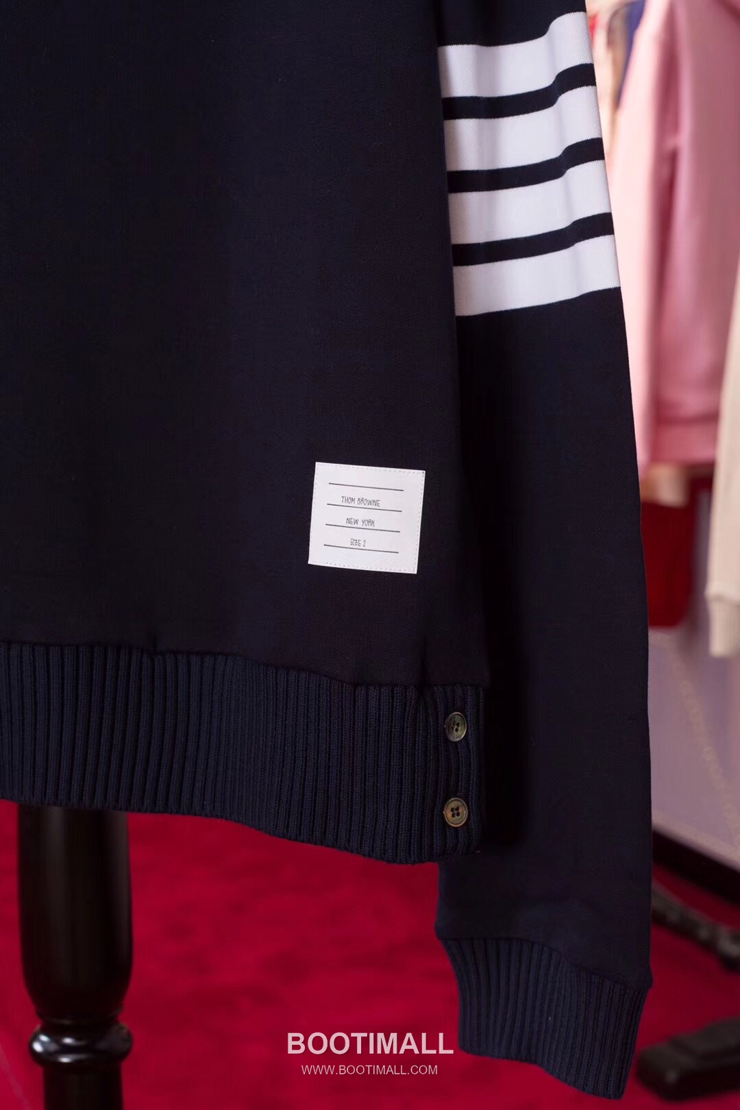 Thom Browne Classic Stripe Knit Crewneck Sweatshirt Navy 톰브라운 클래식 스트라이프 니트 크루넥 스웨트셔츠 네이비 TB55 6