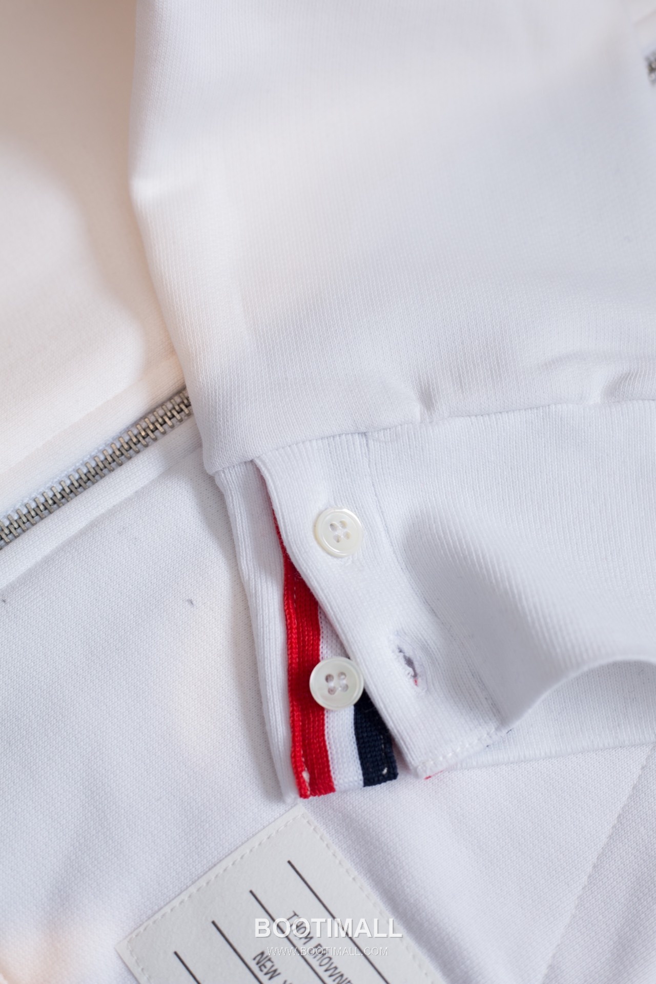 Thom Browne Back Webbing Zip-Up Hoodie Jacket Grey 톰브라운 백 웨빙 집업 후디 자켓 그레이 TB61 7