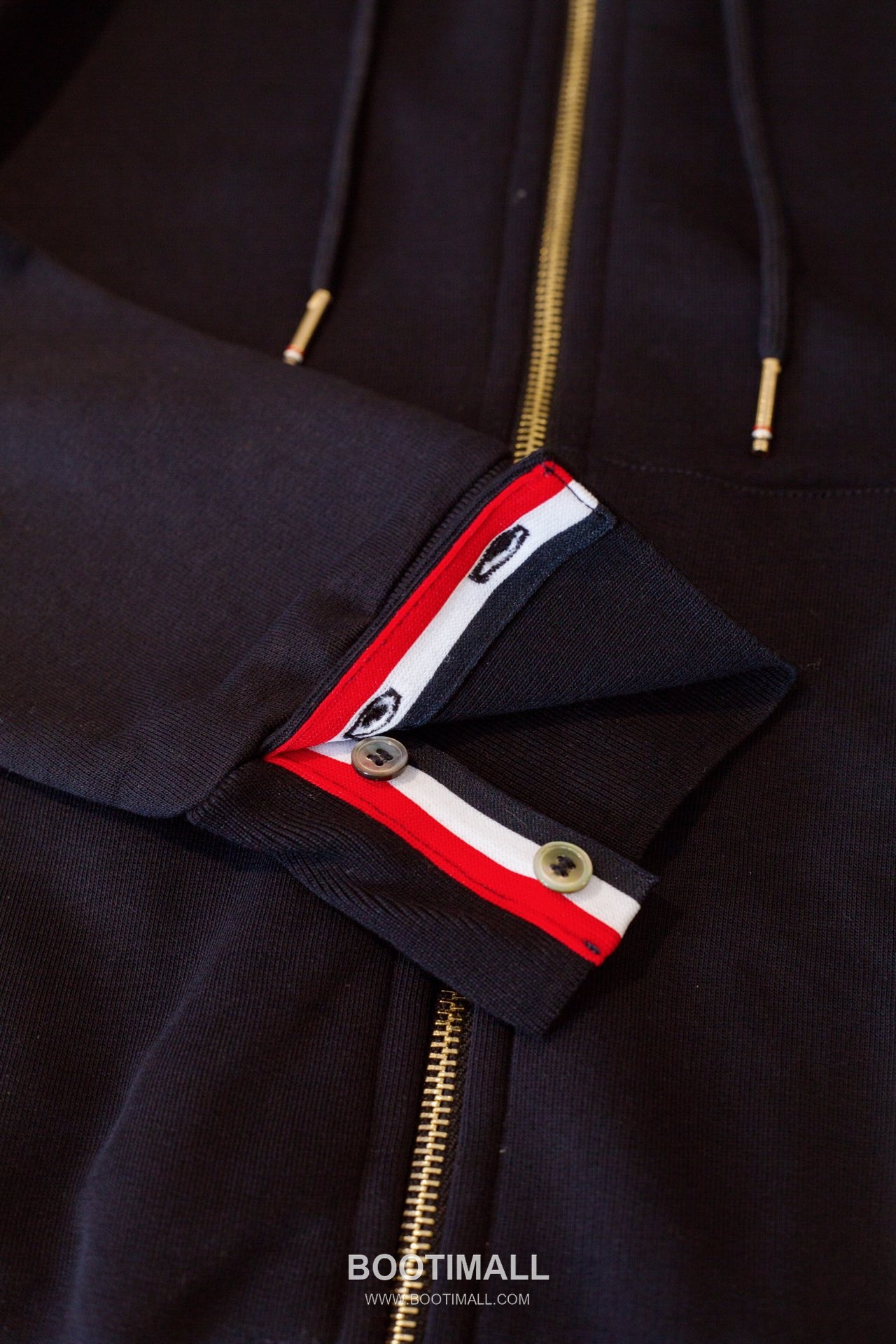 Thom Browne Back Webbing Zip-Up Hoodie Jacket Grey 톰브라운 백 웨빙 집업 후디 자켓 그레이 TB61 7