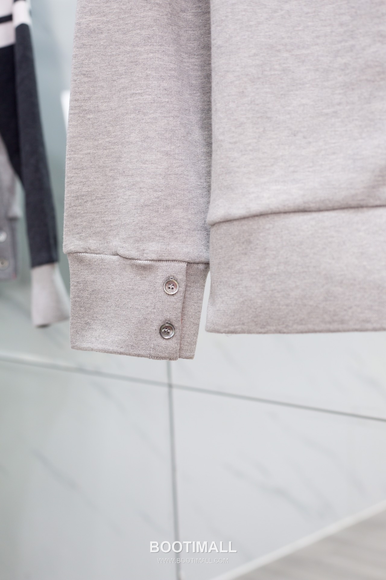 Thom Browne Back Webbing Zip-Up Hoodie Jacket Grey 톰브라운 백 웨빙 집업 후디 자켓 그레이 TB61 6