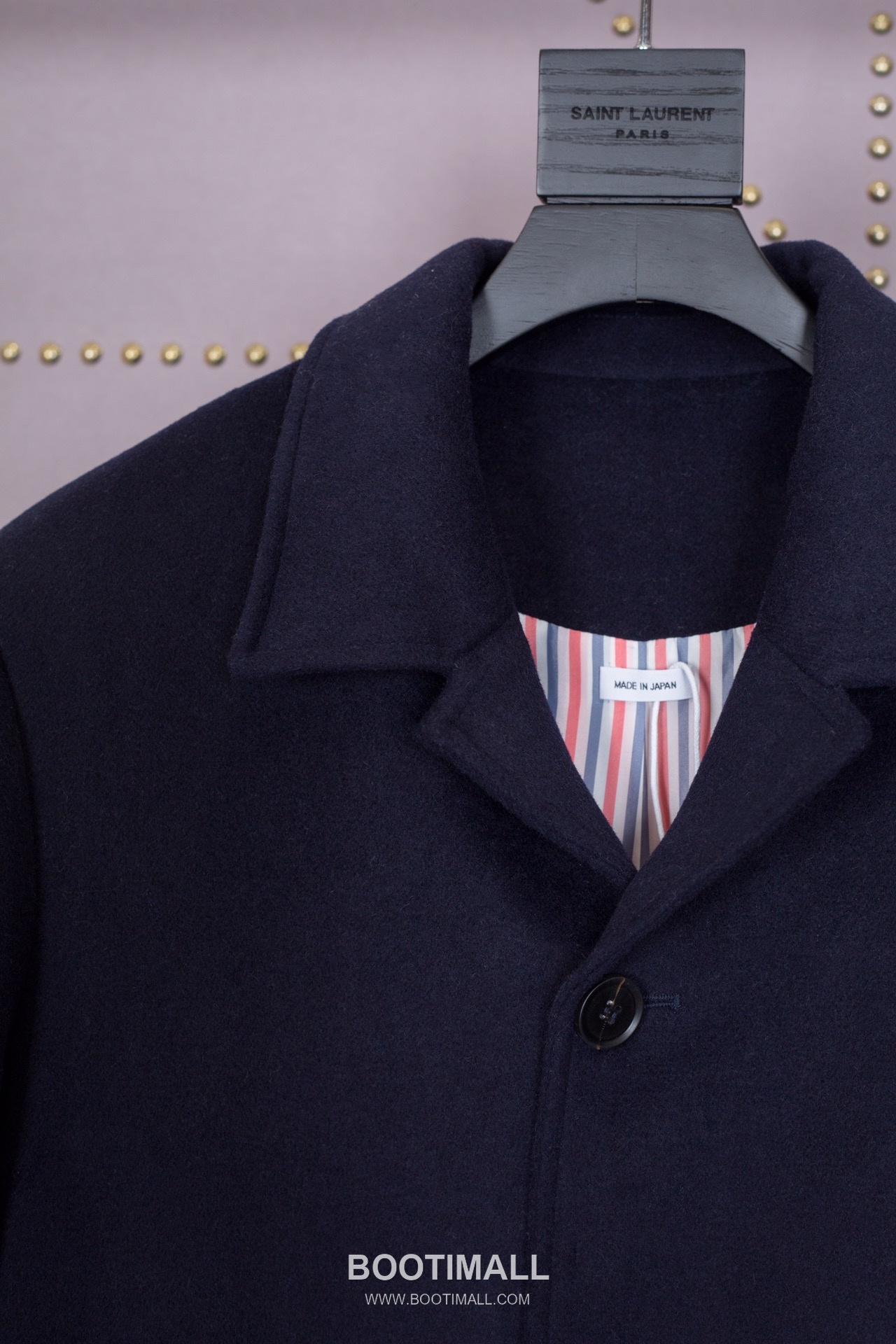 Thom Browne Striped Wool Coat with Back Webbing Tape 톰브라운 백 웨빙 테이프 스트라이프 울 코트 2019 3