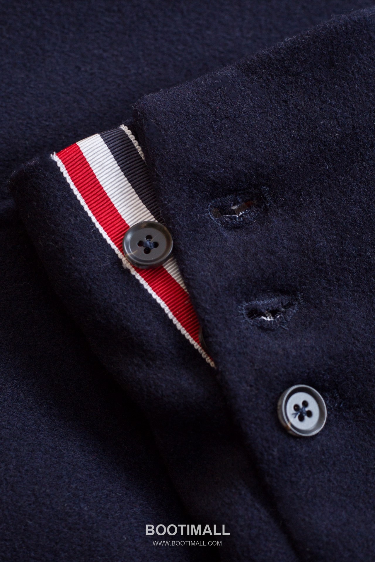 Thom Browne Striped Wool Coat with Back Webbing Tape 톰브라운 백 웨빙 테이프 스트라이프 울 코트 2019 8