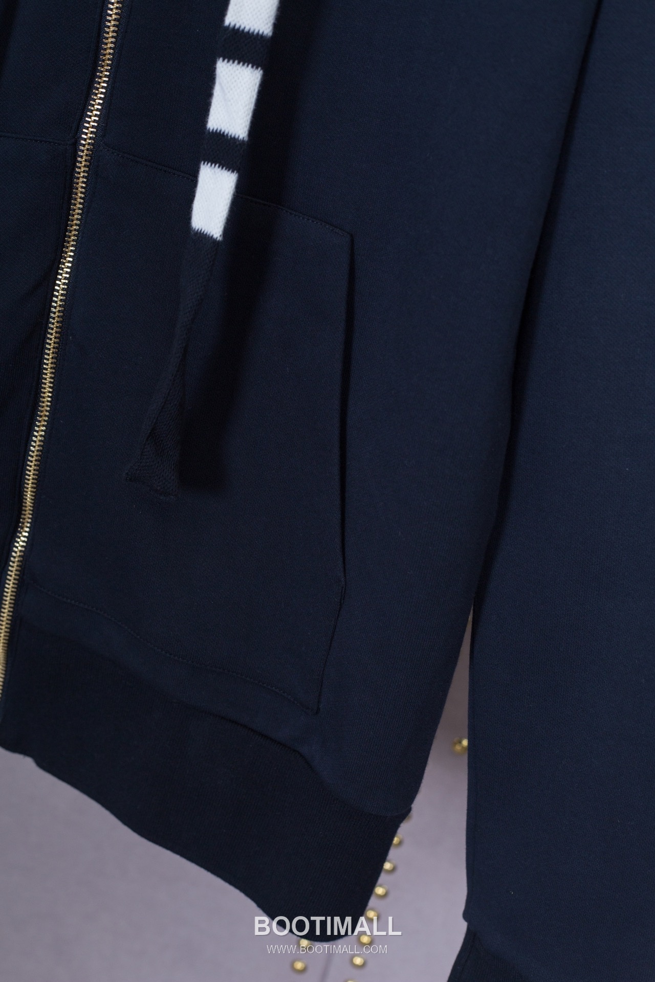 Thom Browne Rope Stripe Zip-Up Hoodie Grey 톰브라운 로프 스트라이프 집업 후드 그레이 6