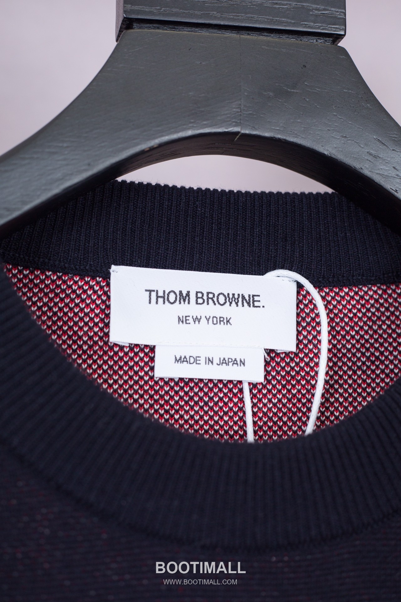 Thom Browne Check Dachshund Knit Crewneck Sweater Grey 톰브라운 체크 닥스훈트 니트 크루넥 스웨터 그레이 1922 7
