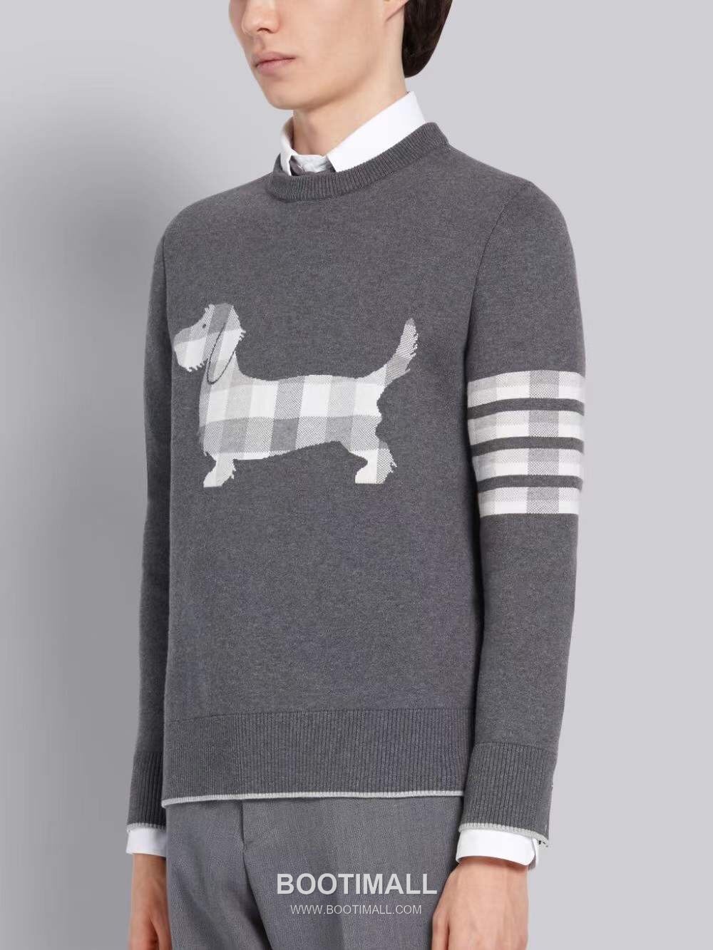Thom Browne Checkered Dog Knit Crewneck Sweater 톰브라운 체커드 독 니트 크루넥 스웨터 1922 2