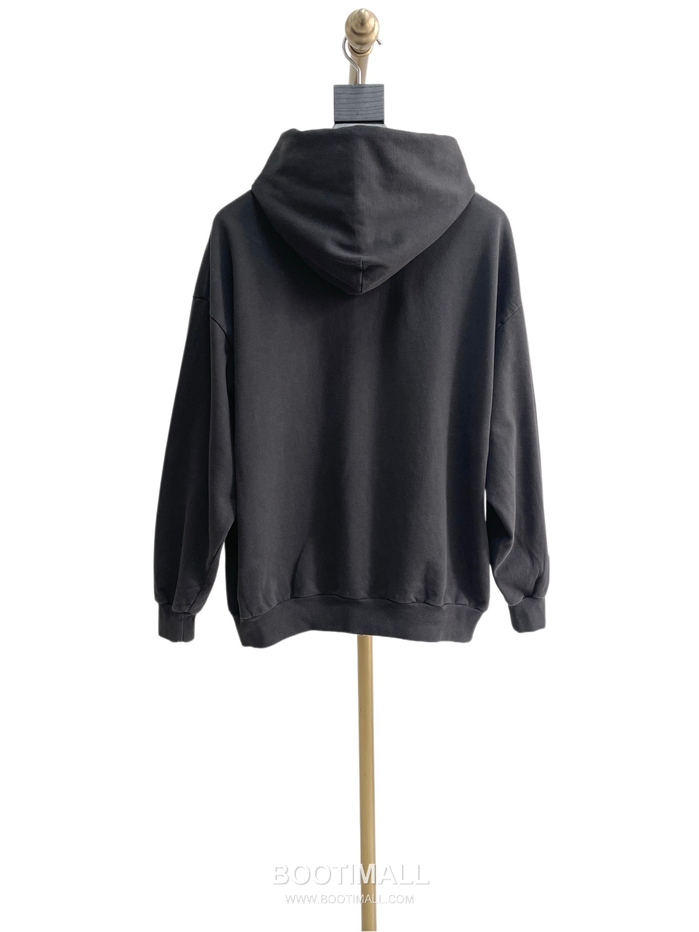 Balenciaga Embroidered Logo Washed Cotton Zip Hooded Sweatshirt Black 발렌시아가 자수 로고 워시드 코튼 집업 후드 스웨트셔츠 블랙 50076 8