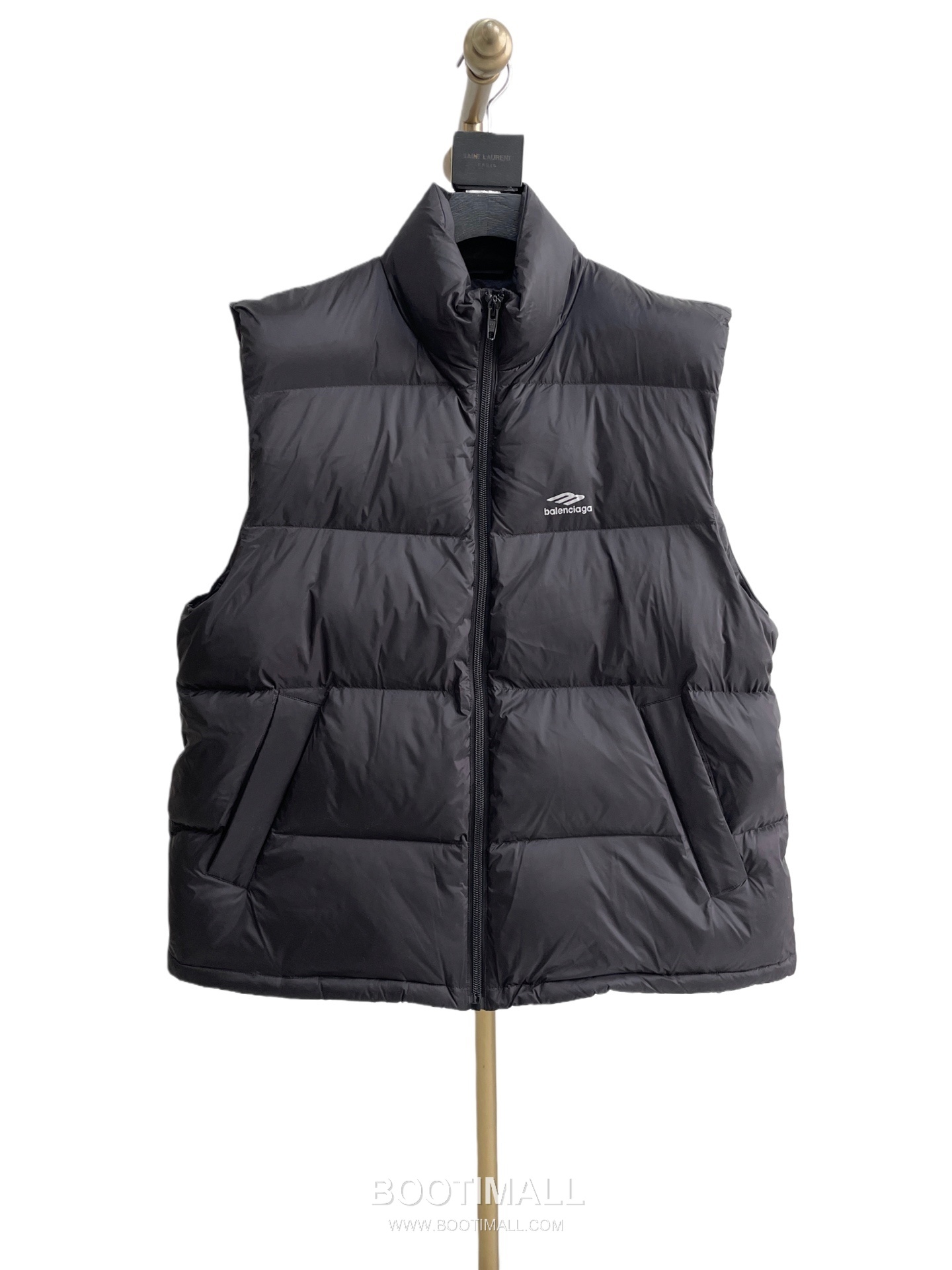 Balenciaga 3B Reflective Logo Padded Vest Black 발렌시아가 3B 리플렉티브 로고 패딩 베스트 블랙 60126 10