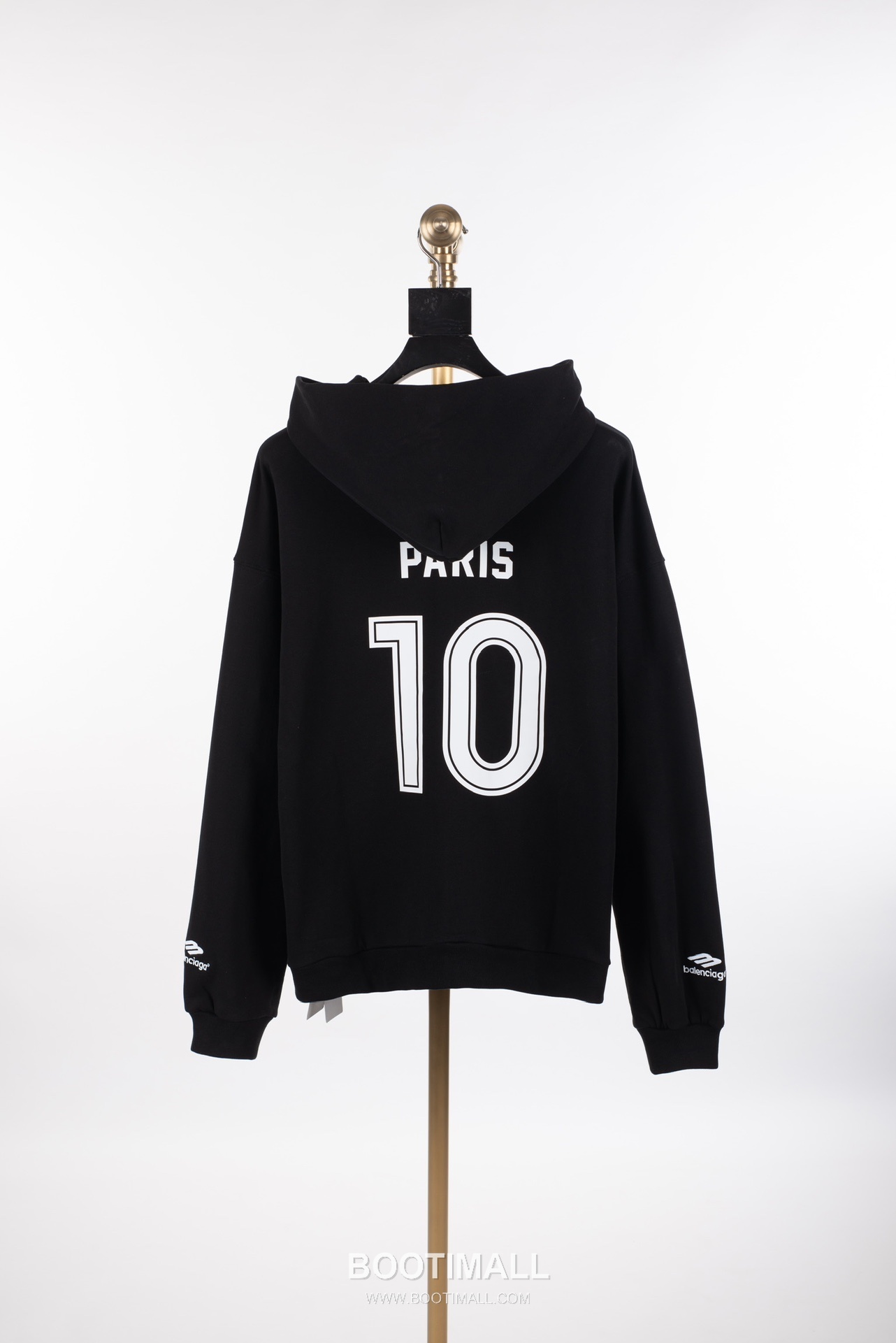 Balenciaga X Manchester United Football Embroidery Zip-Up Hoodie Black 발렌시아가 맨체스터 유나이티드 풋볼 자수 집업 후디 블랙 1678 11