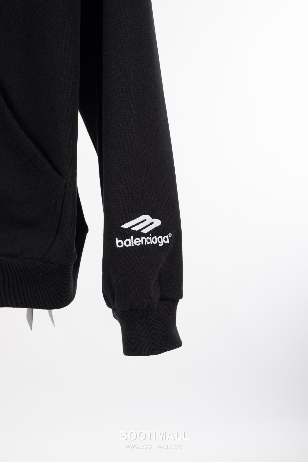 Balenciaga X Manchester United Football Embroidery Zip-Up Hoodie Black 발렌시아가 맨체스터 유나이티드 풋볼 자수 집업 후디 블랙 1678 14