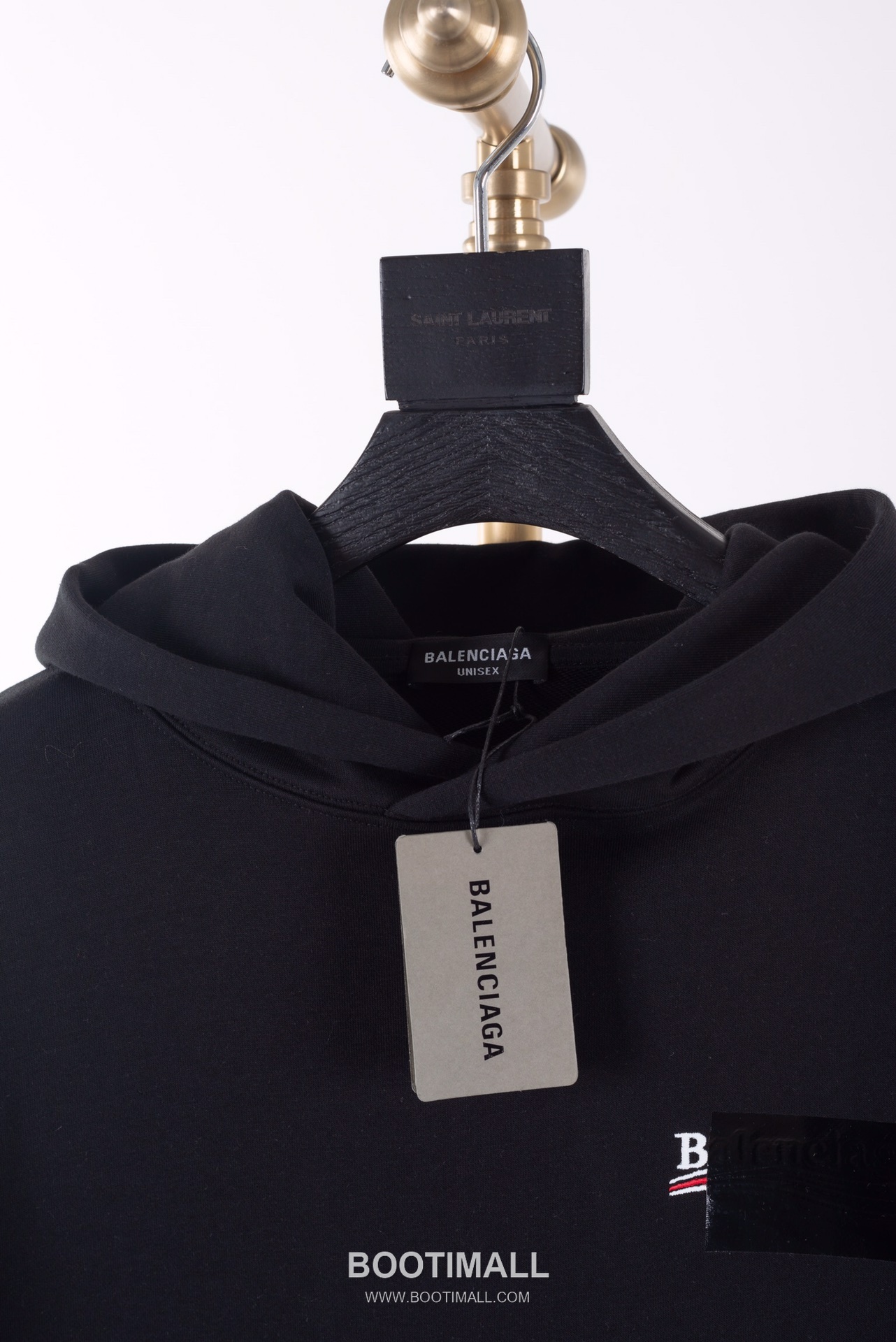 Balenciaga Black Tape Embroidery Hoodie Black 발렌시아가 블랙 테이프 자수 후드티 블랙 2637 12