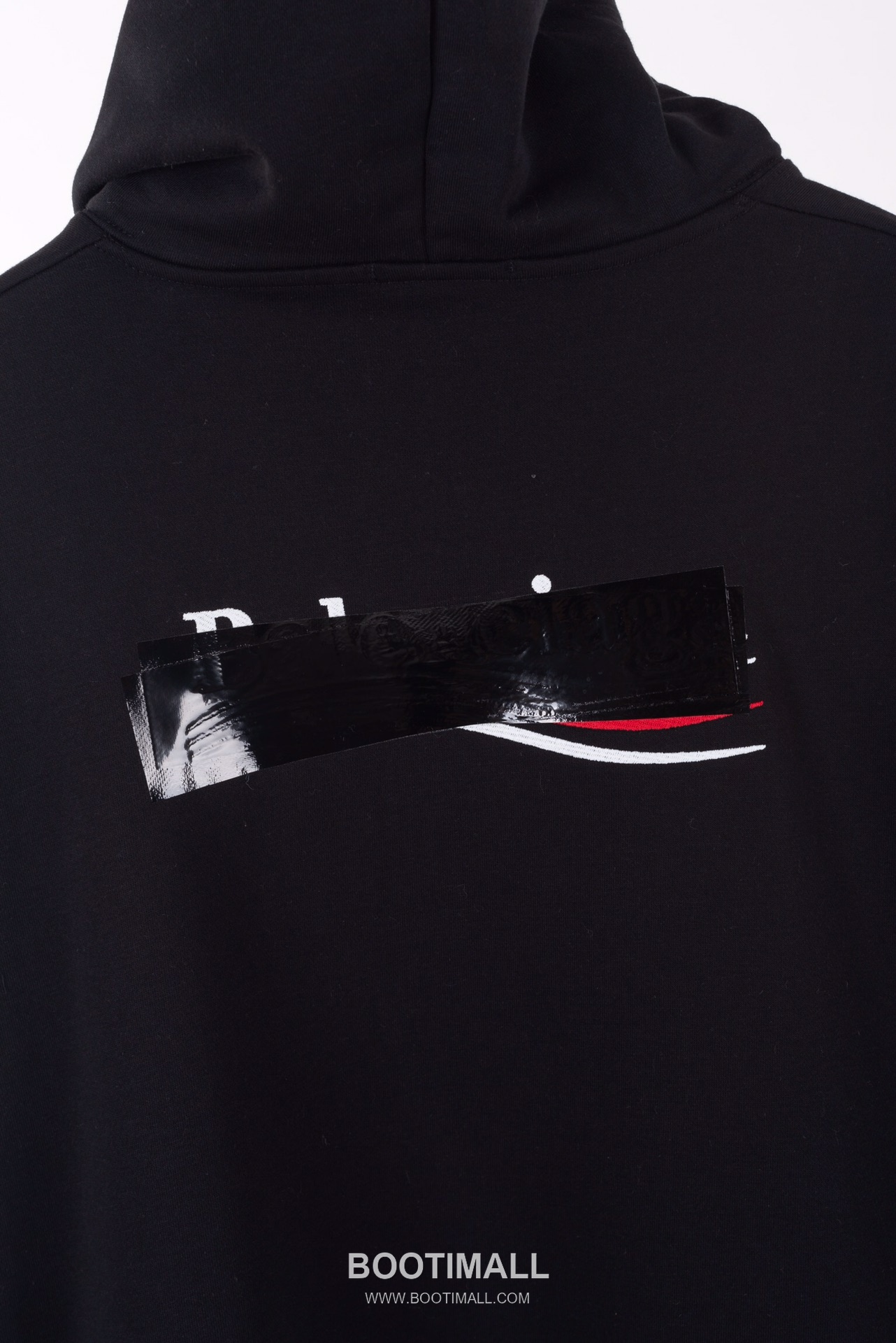 Balenciaga Black Tape Embroidery Hoodie Black 발렌시아가 블랙 테이프 자수 후드티 블랙 2637 14