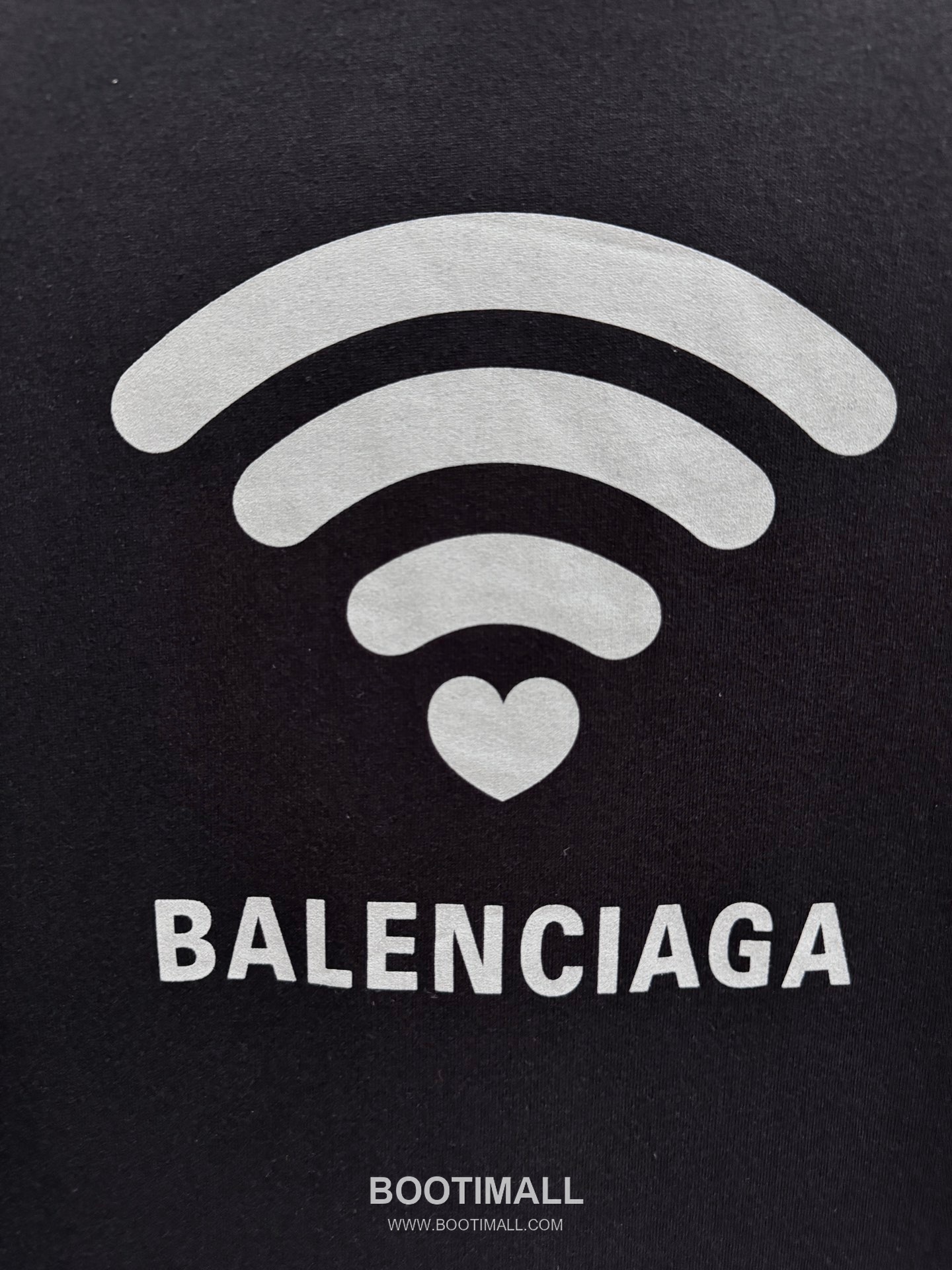 Balenciaga Wifi Heart Print Hooded Sweatshirt Grey 발렌시아가 와이파이 하트 프린트 후드 스웨트셔츠 그레이 22051 13