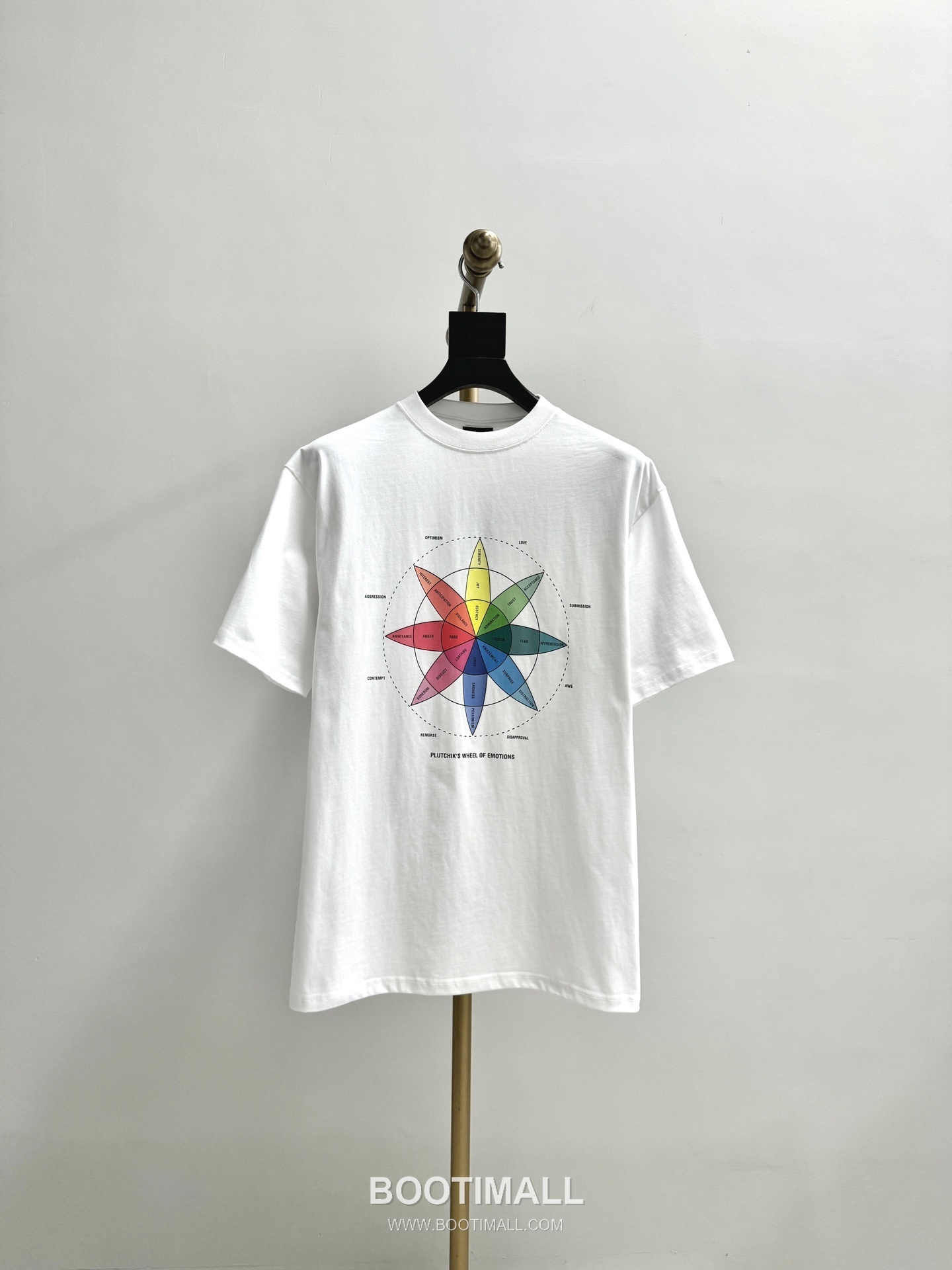 Balenciaga Rainbow Compass Print Cotton T-Shirt White 발렌시아가 레인보우 컴퍼스 프린트 코튼 티셔츠 화이트 31067 16