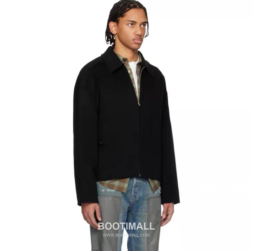 Acne Studios Cashmere Wool Collar Zip Jacket Black 아크네 스튜디오 캐시미어 울 칼라 집업 자켓 블랙 60065 5