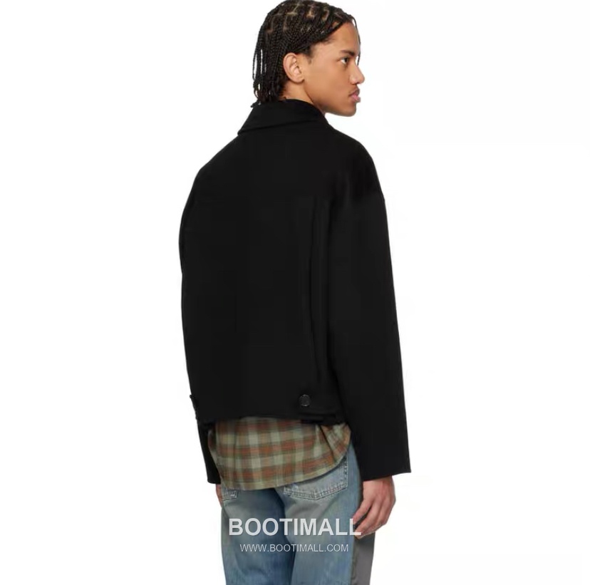 Acne Studios Cashmere Wool Collar Zip Jacket Black 아크네 스튜디오 캐시미어 울 칼라 집업 자켓 블랙 60065 6