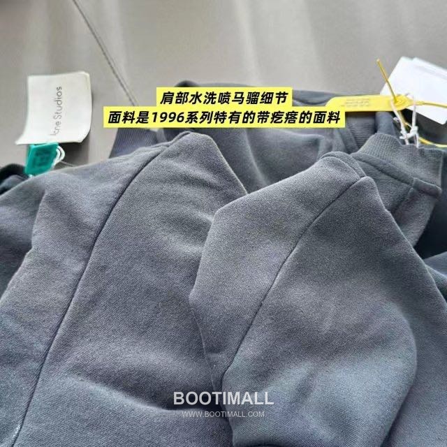 Acne Studios Stockholm 1996 Logo Cotton Blend Zip-Up Hoodie Charcoal 아크네 스튜디오 스톡홀름 1996 로고 코튼 블렌드 집업 후디 차콜 15