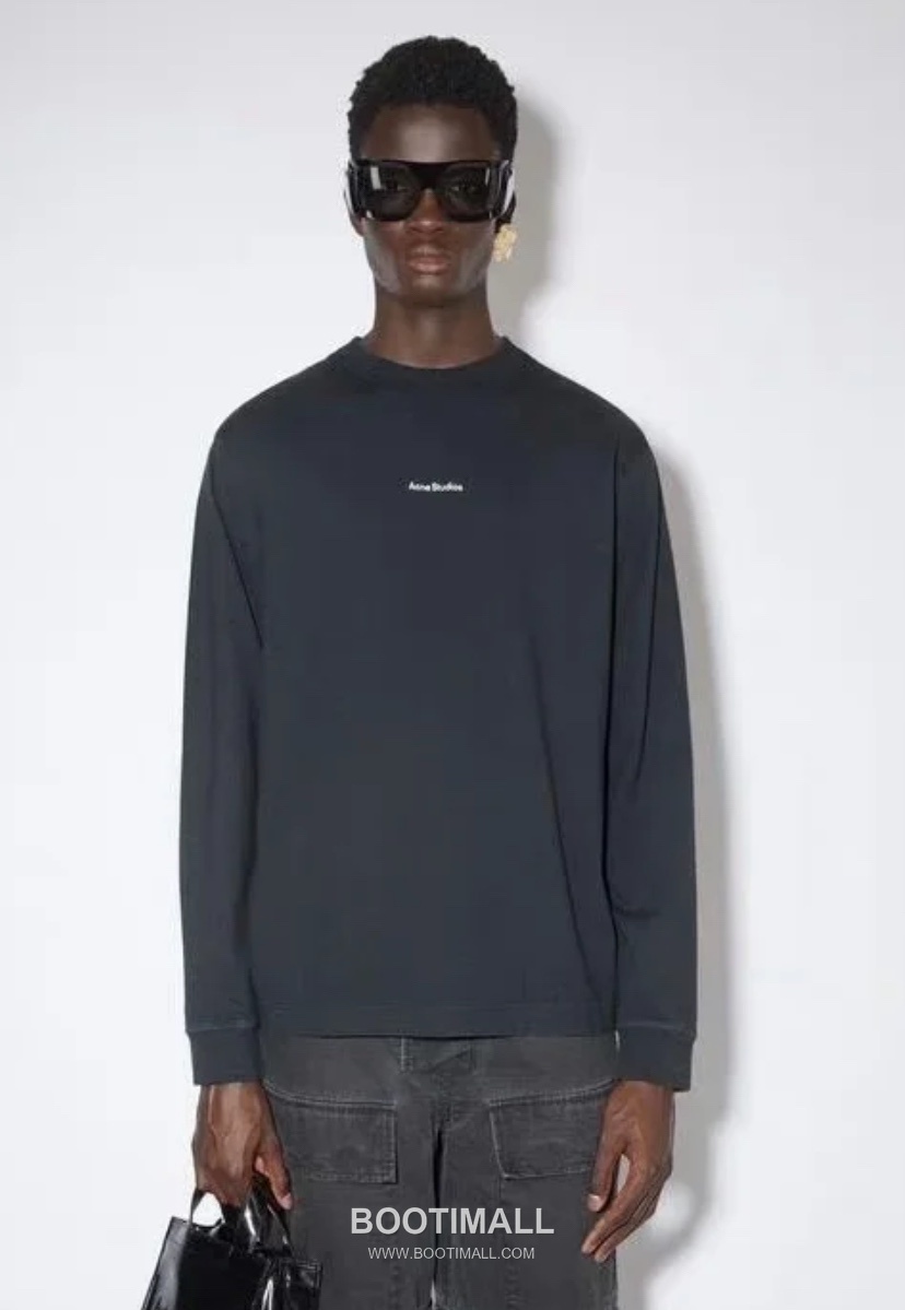 Acne Studios Logo Letter Print Round Neck Long Sleeve T-Shirt 아크네 스튜디오 로고 레터 프린트 라운드넥 긴팔 티셔츠 60033 3