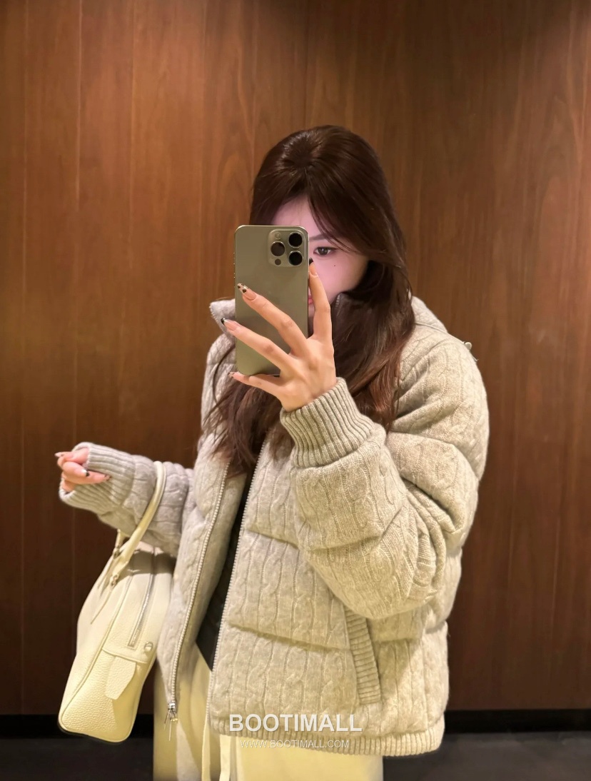 Ralph Lauren Cable Knit Wool Down Hooded Jacket Grey 랄프로렌 케이블 니트 울 다운 후드 자켓 그레이 31631 8