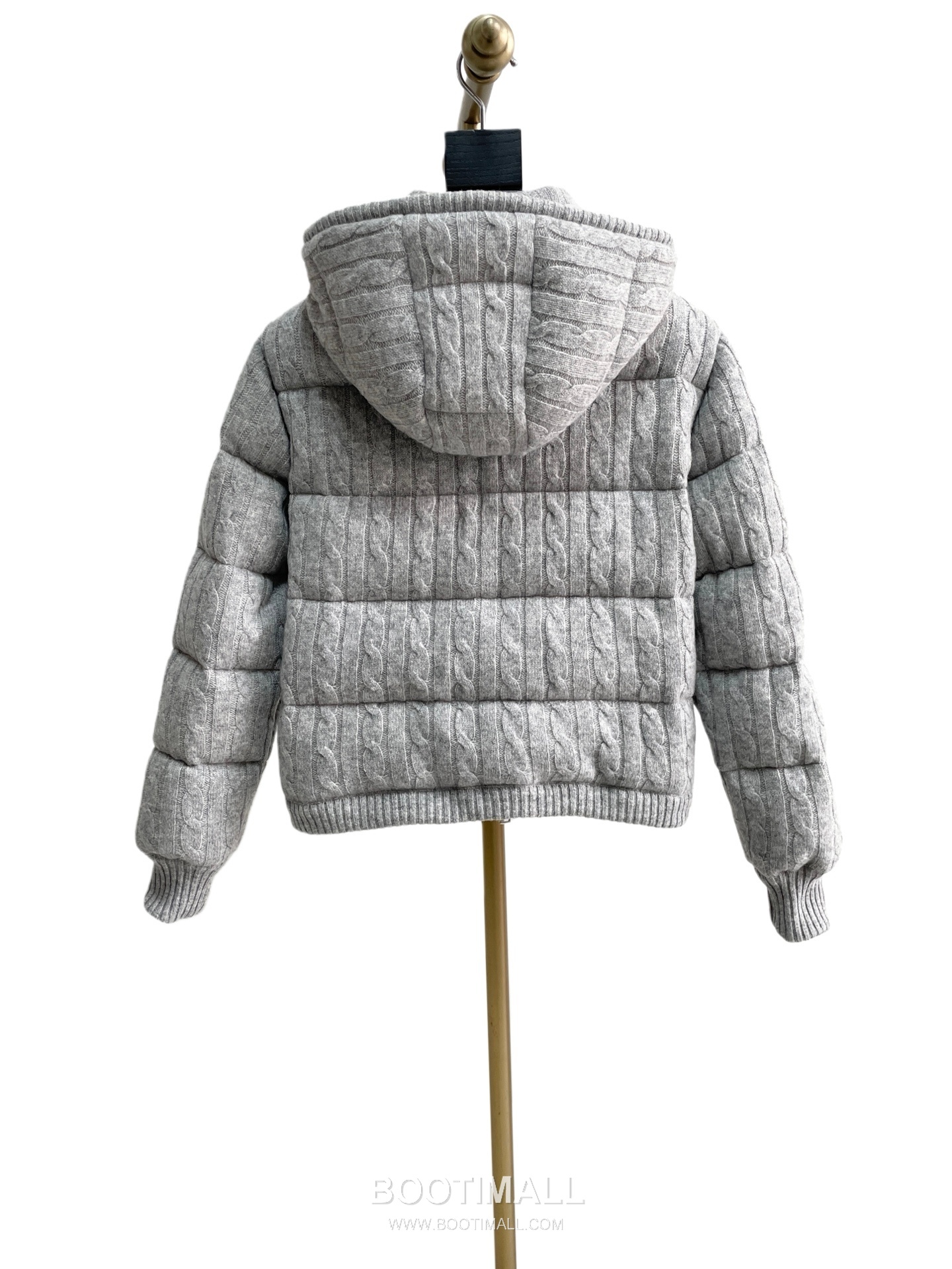 Ralph Lauren Cable Knit Wool Down Hooded Jacket Grey 랄프로렌 케이블 니트 울 다운 후드 자켓 그레이 31631 11
