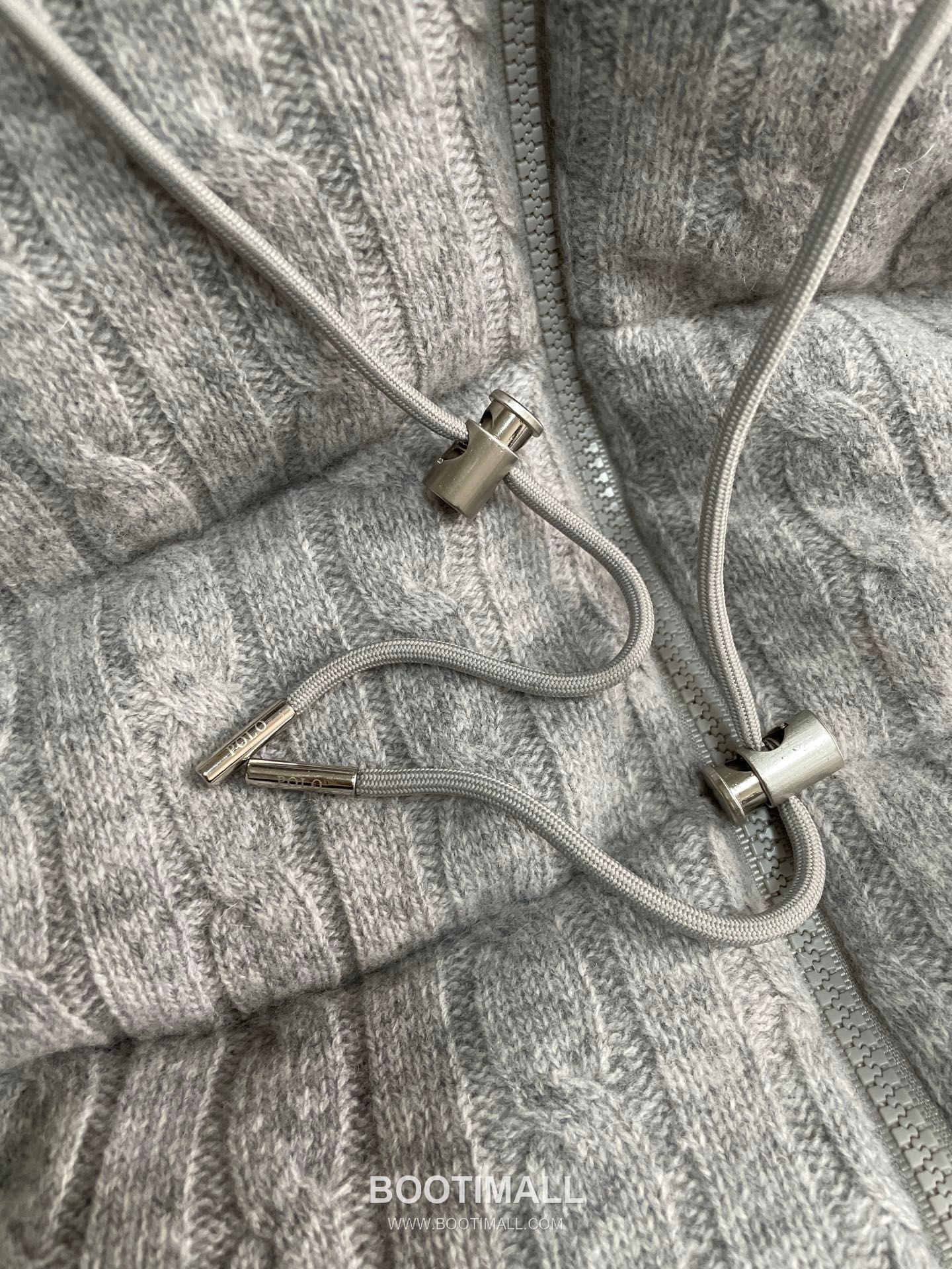 Ralph Lauren Cable Knit Wool Down Hooded Jacket Grey 랄프로렌 케이블 니트 울 다운 후드 자켓 그레이 31631 16