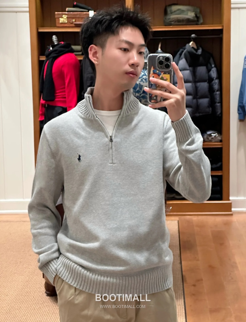 Ralph Lauren Stand Collar Half Zip Knit Sweater 랄프로렌 스탠드 칼라 하프 집업 니트 스웨터 11