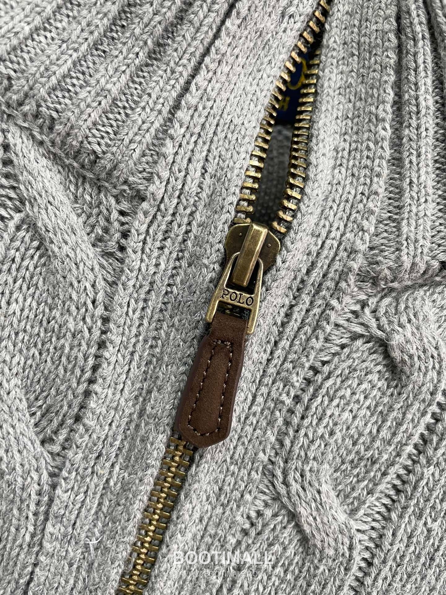 Ralph Lauren Cable Knit Full Zip Cardigan Grey 랄프로렌 케이블 니트 풀 집업 카디건 그레이 60053 14