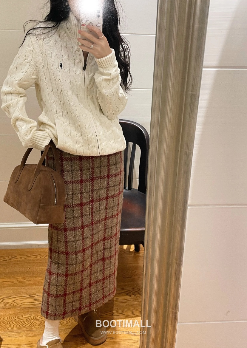 Ralph Lauren Stand Collar Full Zip Cable Knit Cardigan Cream 랄프로렌 스탠드 칼라 풀 집업 케이블 니트 가디건 크림 60080 9