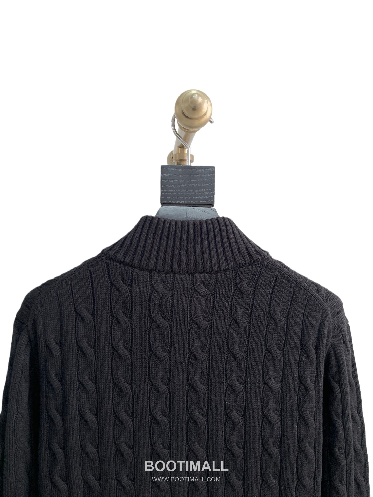 Ralph Lauren Stand Collar Full Zip Cable Knit Cardigan Cream 랄프로렌 스탠드 칼라 풀 집업 케이블 니트 가디건 크림 60080 20