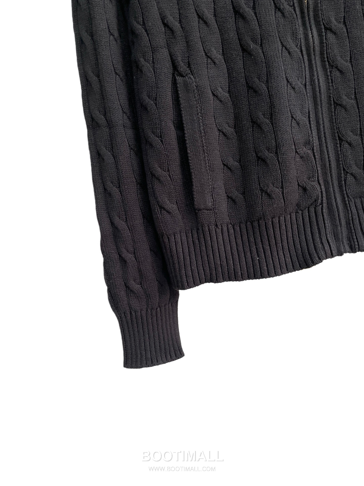 Ralph Lauren Stand Collar Full Zip Cable Knit Cardigan Cream 랄프로렌 스탠드 칼라 풀 집업 케이블 니트 가디건 크림 60080 23