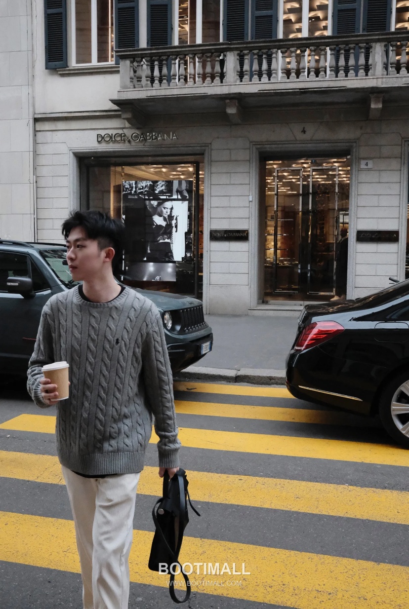 Ralph Lauren Classic Cable Knit Cotton Crewneck Sweater Gray 랄프로렌 클래식 케이블 니트 코튼 크루넥 스웨터 그레이 60081 6