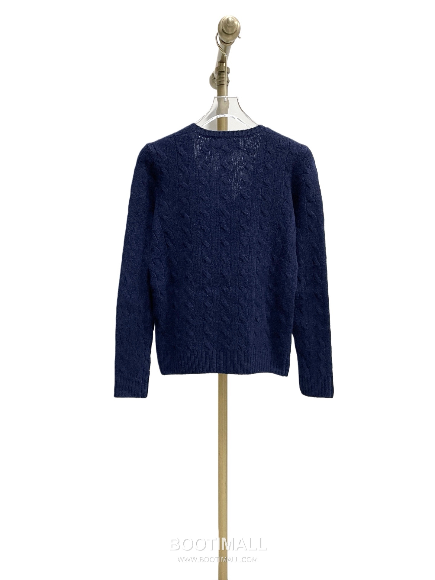 Ralph Lauren Classic Cable Knit V-Neck Wool Sweater Navy 랄프로렌 클래식 케이블 니트 V넥 울 스웨터 네이비 31179 10